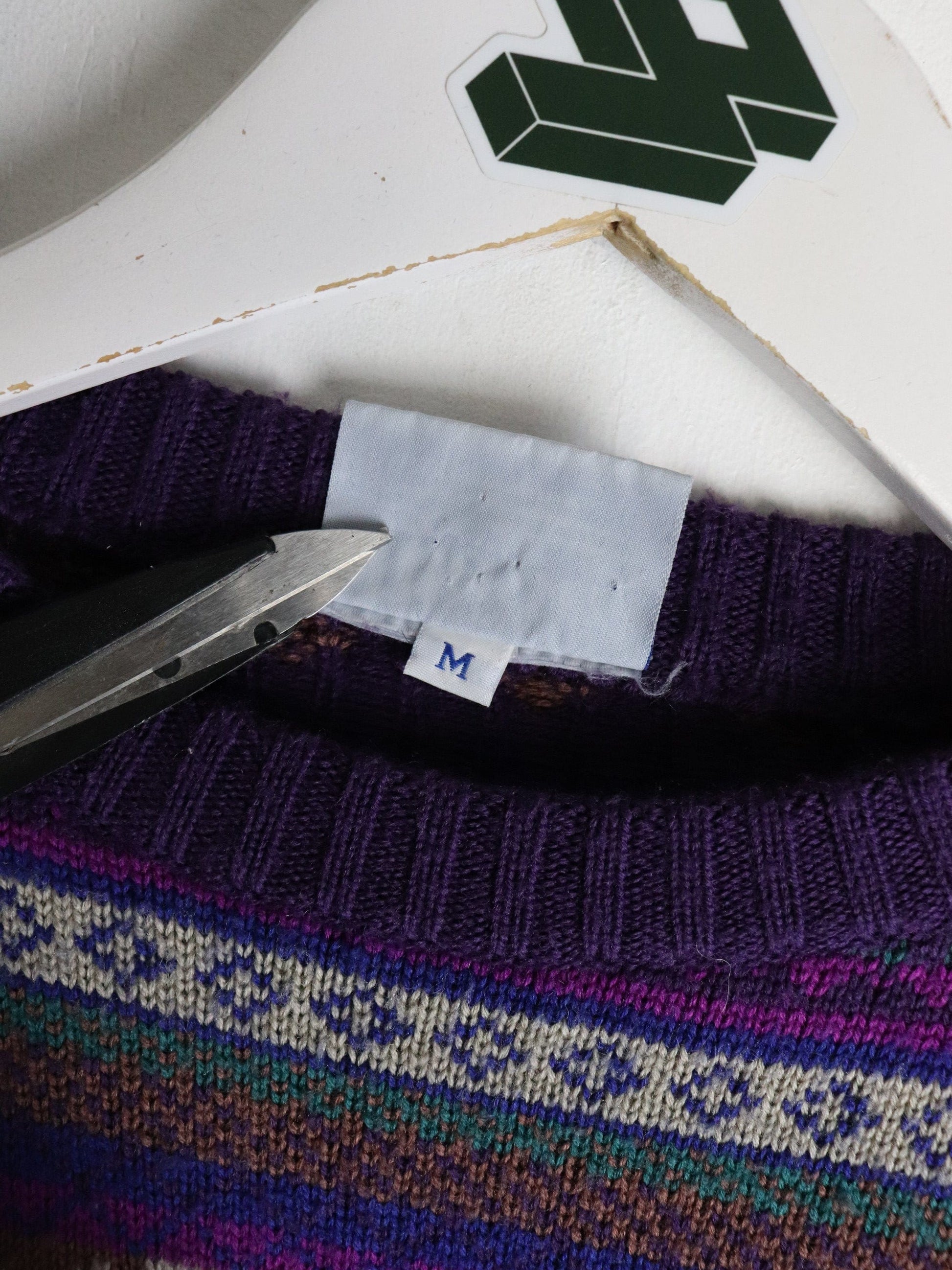Vintage Meister Knit Sweater Mens Medium Purple from propervintagecanada