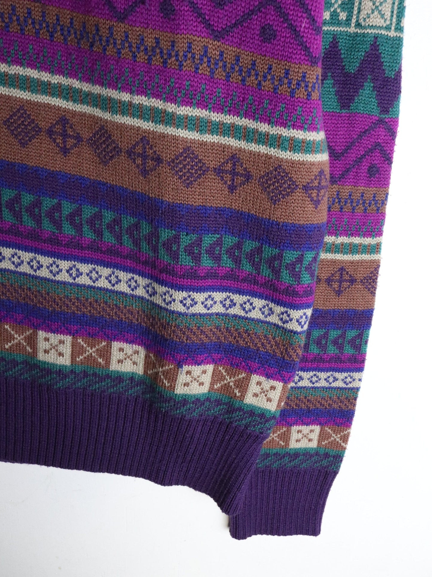 Vintage Meister Knit Sweater Mens Medium Purple from propervintagecanada