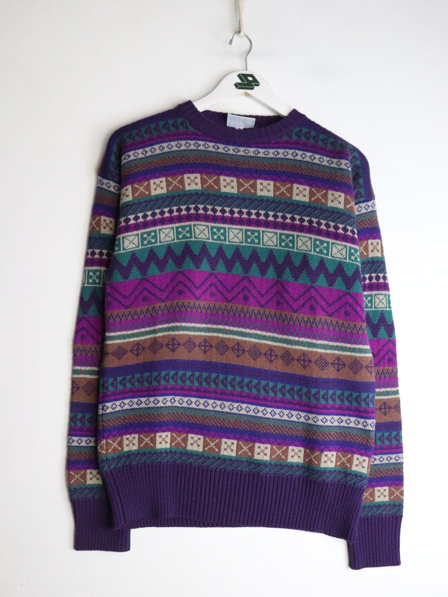 Vintage Meister Knit Sweater Mens Medium Purple from propervintagecanada