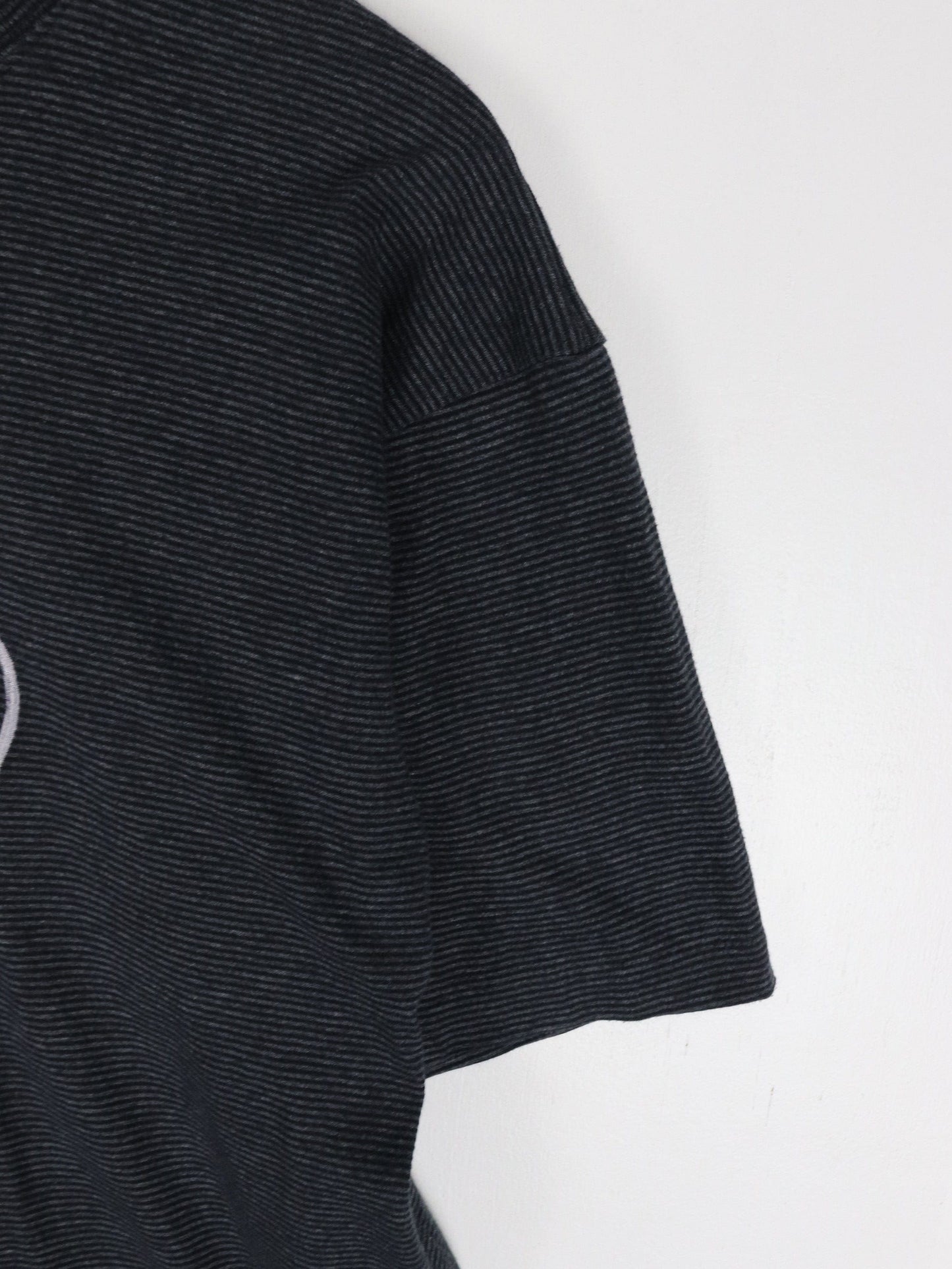 Vintage Miami Resort T Shirt Mens Large Grey Striped