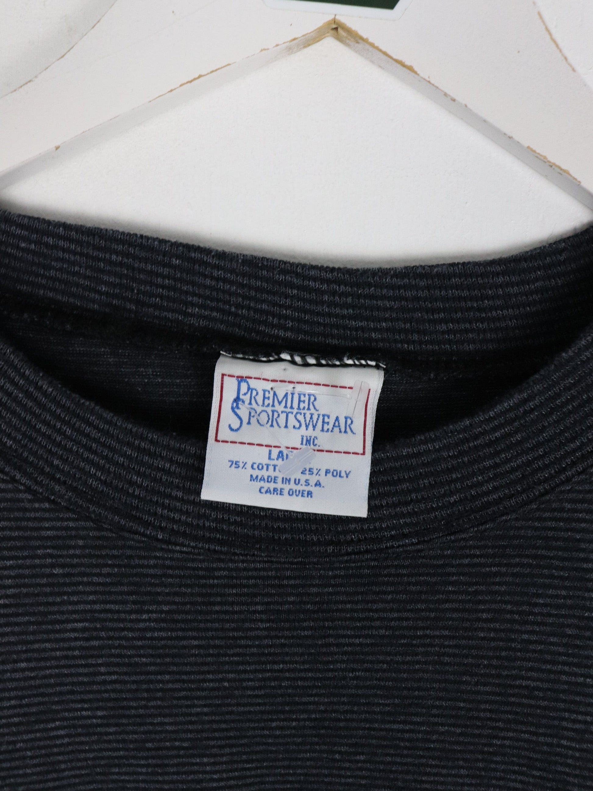 Vintage Miami Resort T Shirt Mens Large Grey Striped