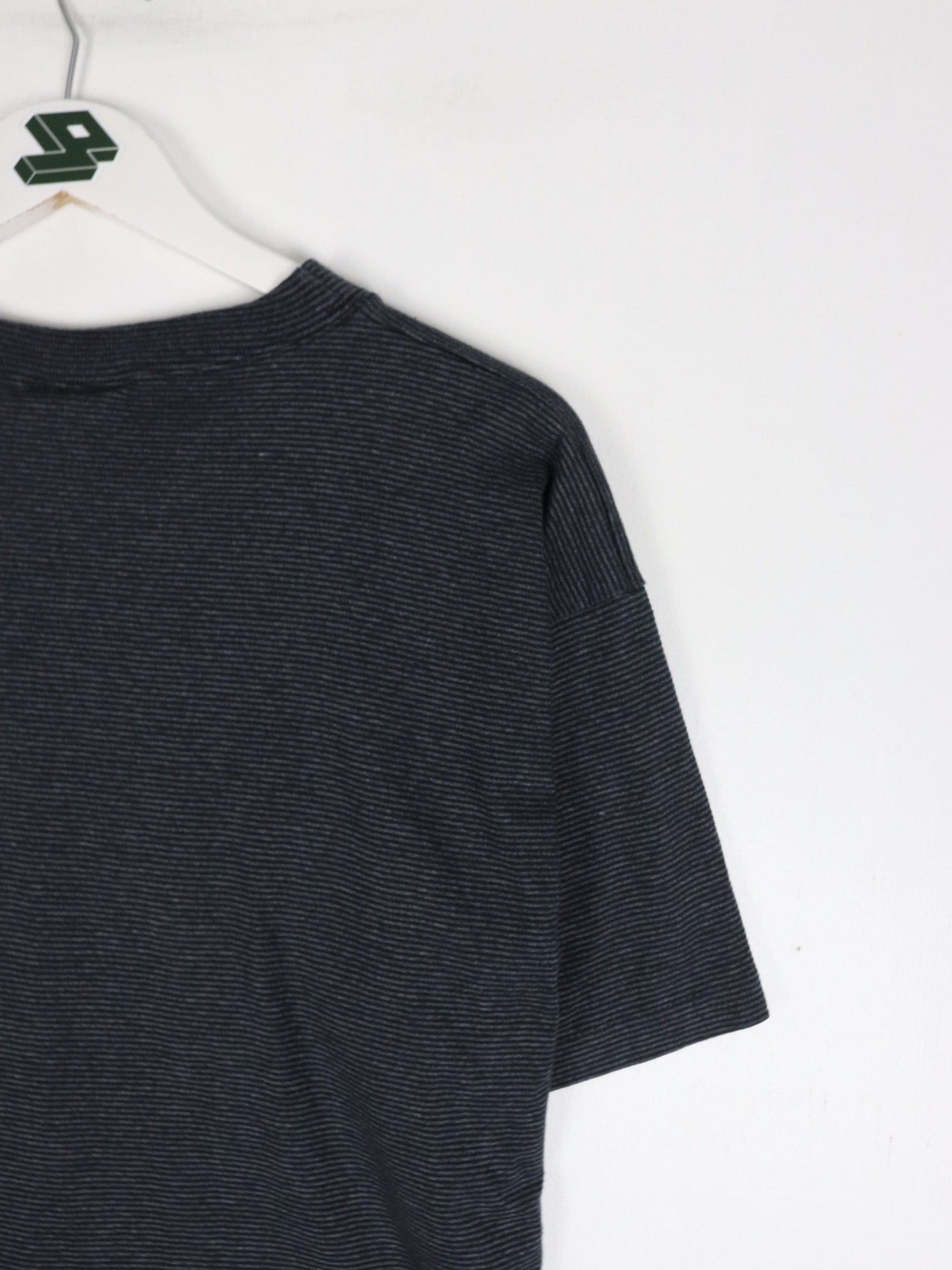 Vintage Miami Resort T Shirt Mens Large Grey Striped