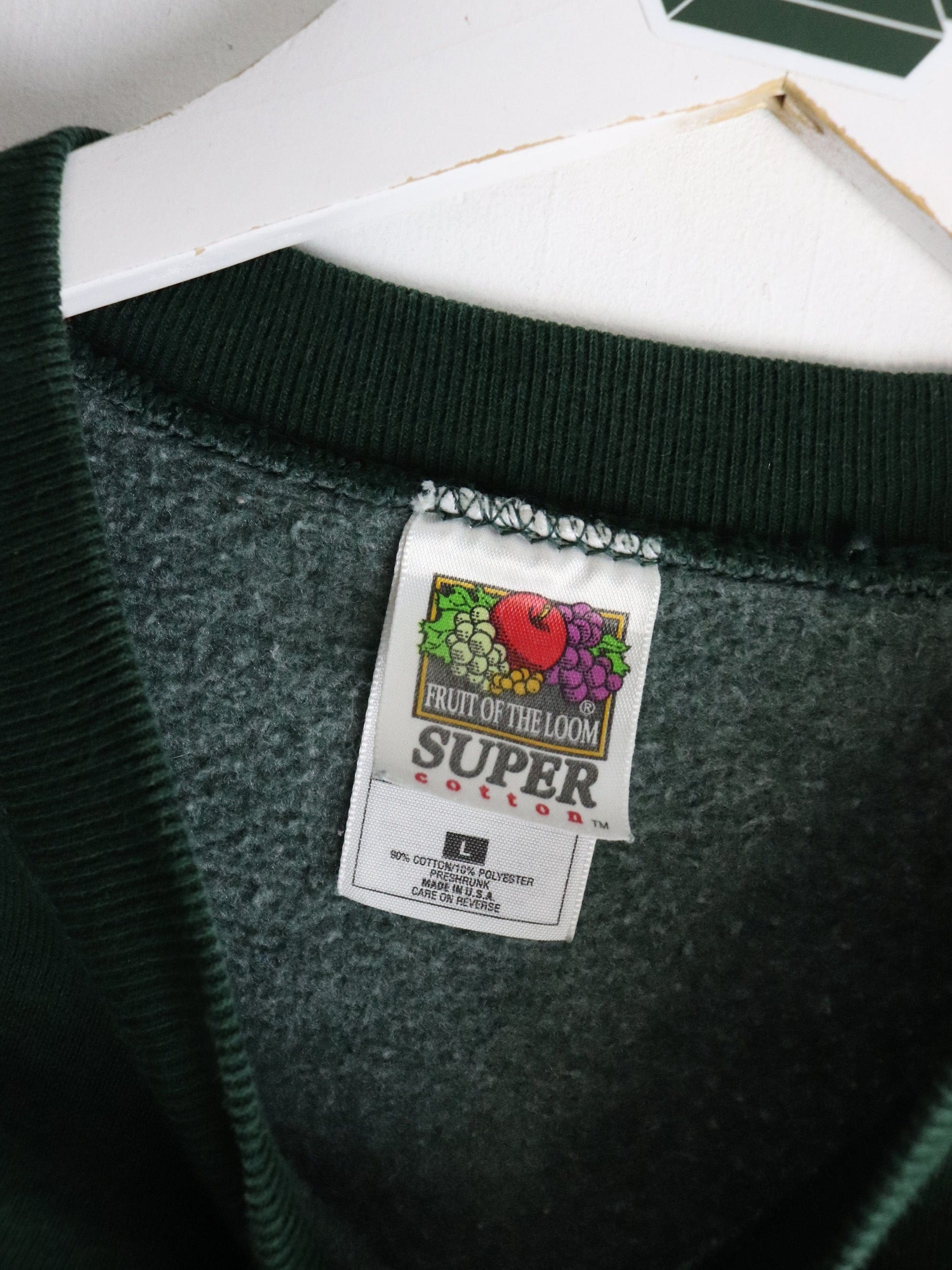 Vintage Michigan State Spartans Sweatshirt Mens Large Green from propervintagecanada