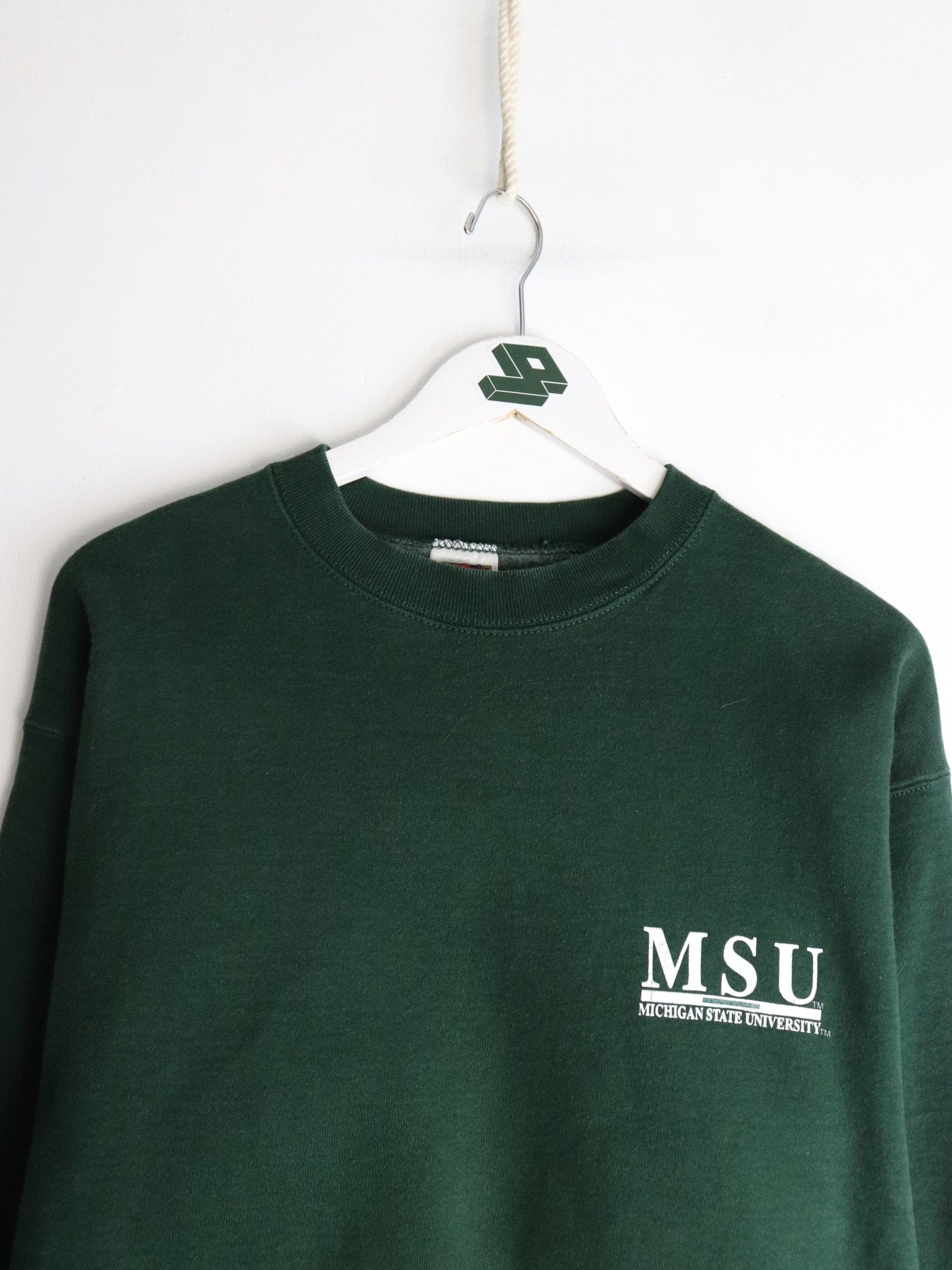 Vintage Michigan State Spartans Sweatshirt Mens Large Green from propervintagecanada