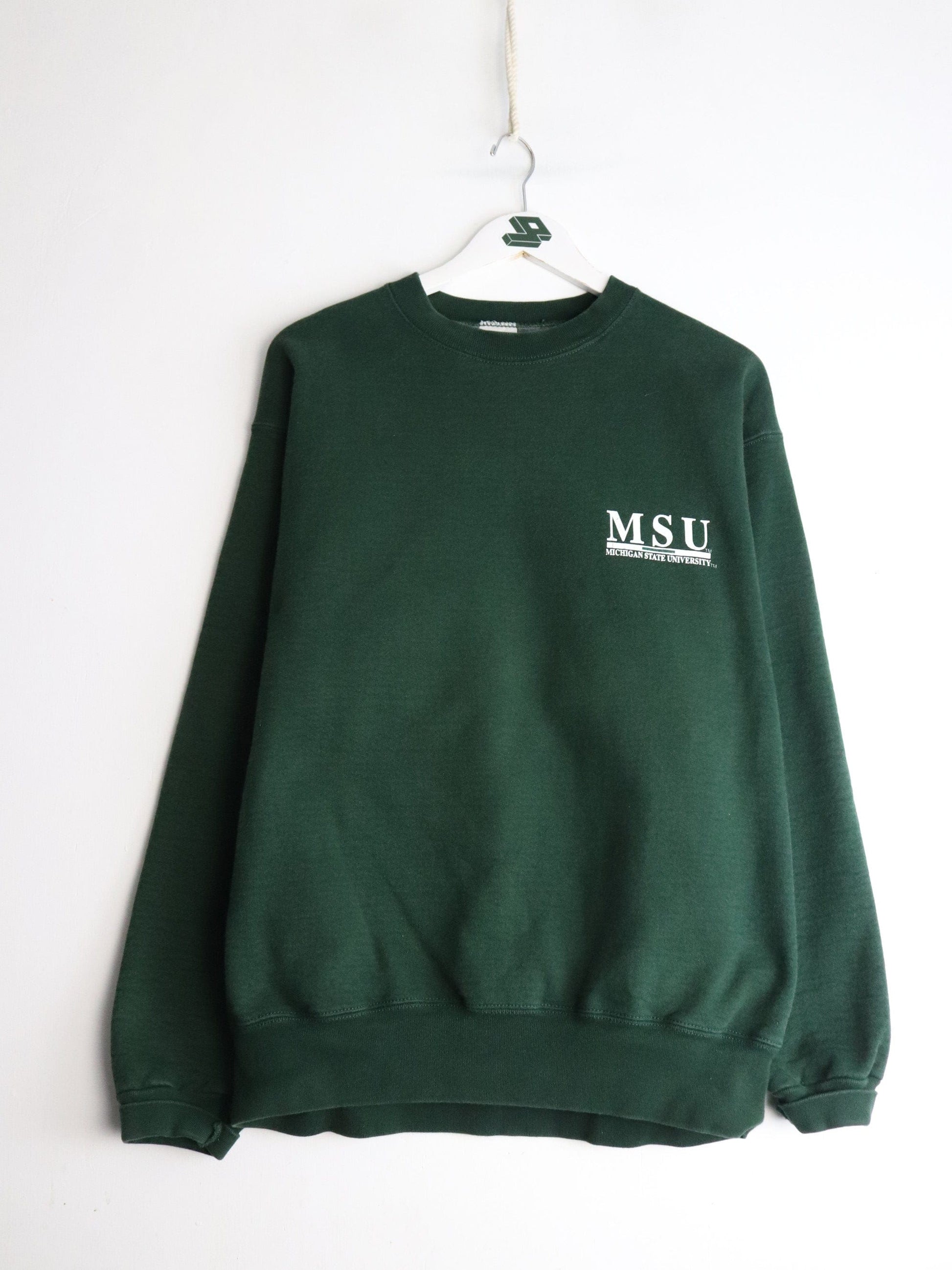 Vintage Michigan State Spartans Sweatshirt Mens Large Green from propervintagecanada