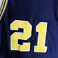Vintage Michigan Wolverines Basketball Jersey Mens 48 Blue Fab Five from propervintagecanada
