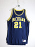 Vintage Michigan Wolverines Basketball Jersey Mens 48 Blue Fab Five from propervintagecanada