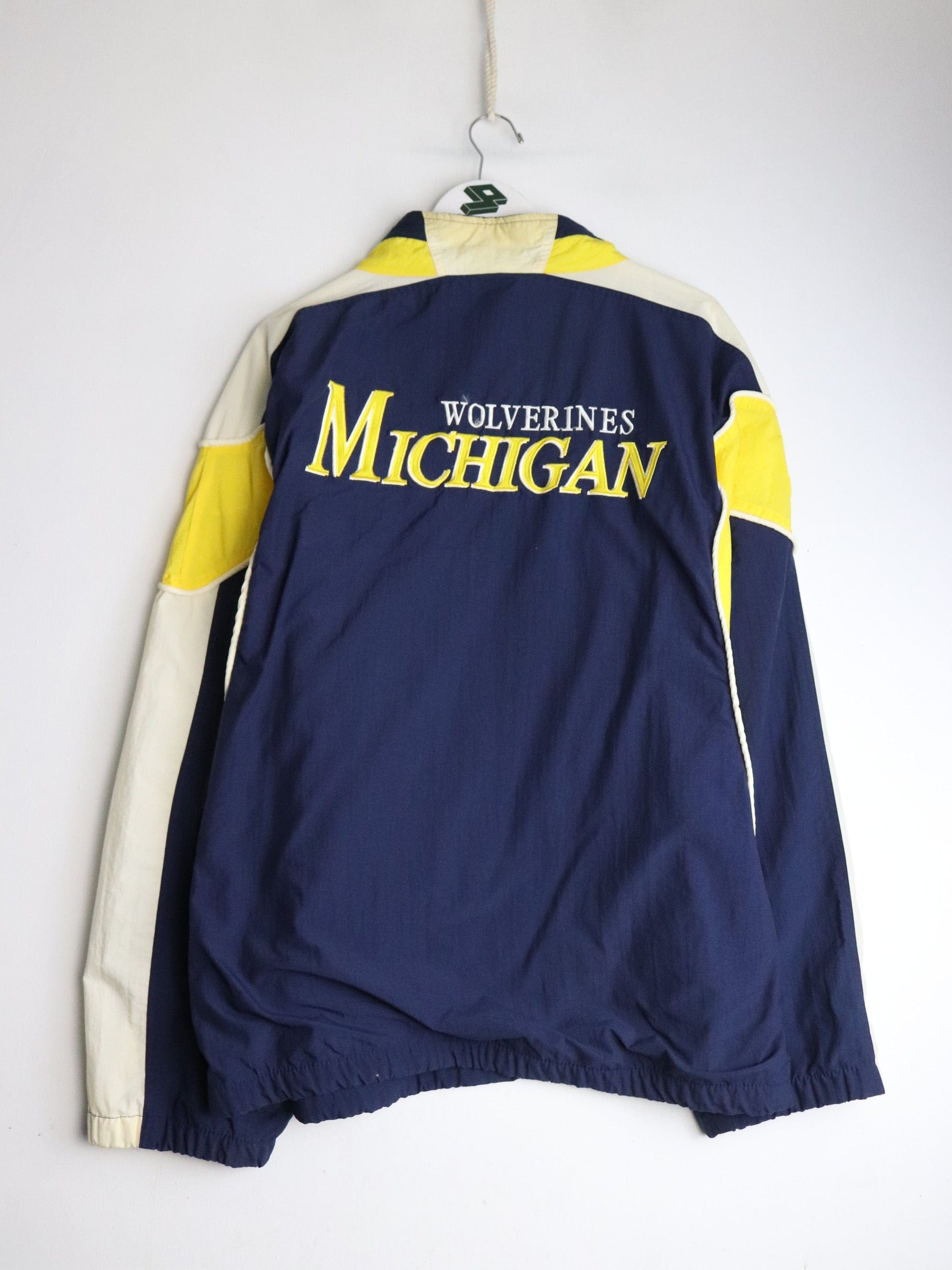 Vintage Michigan Wolverines Jacket Mens XL Blue College from propervintagecanada