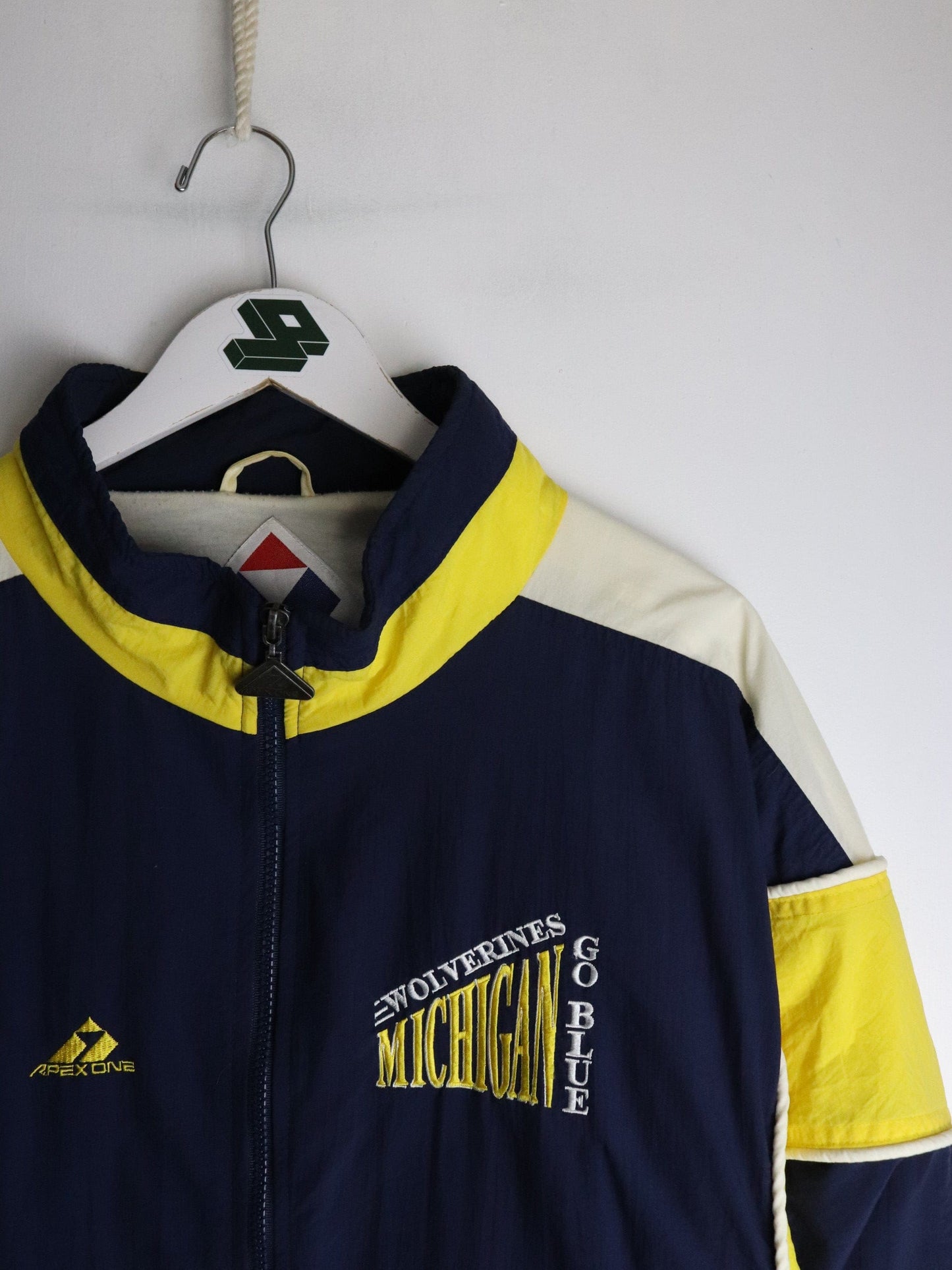 Vintage Michigan Wolverines Jacket Mens XL Blue College from propervintagecanada