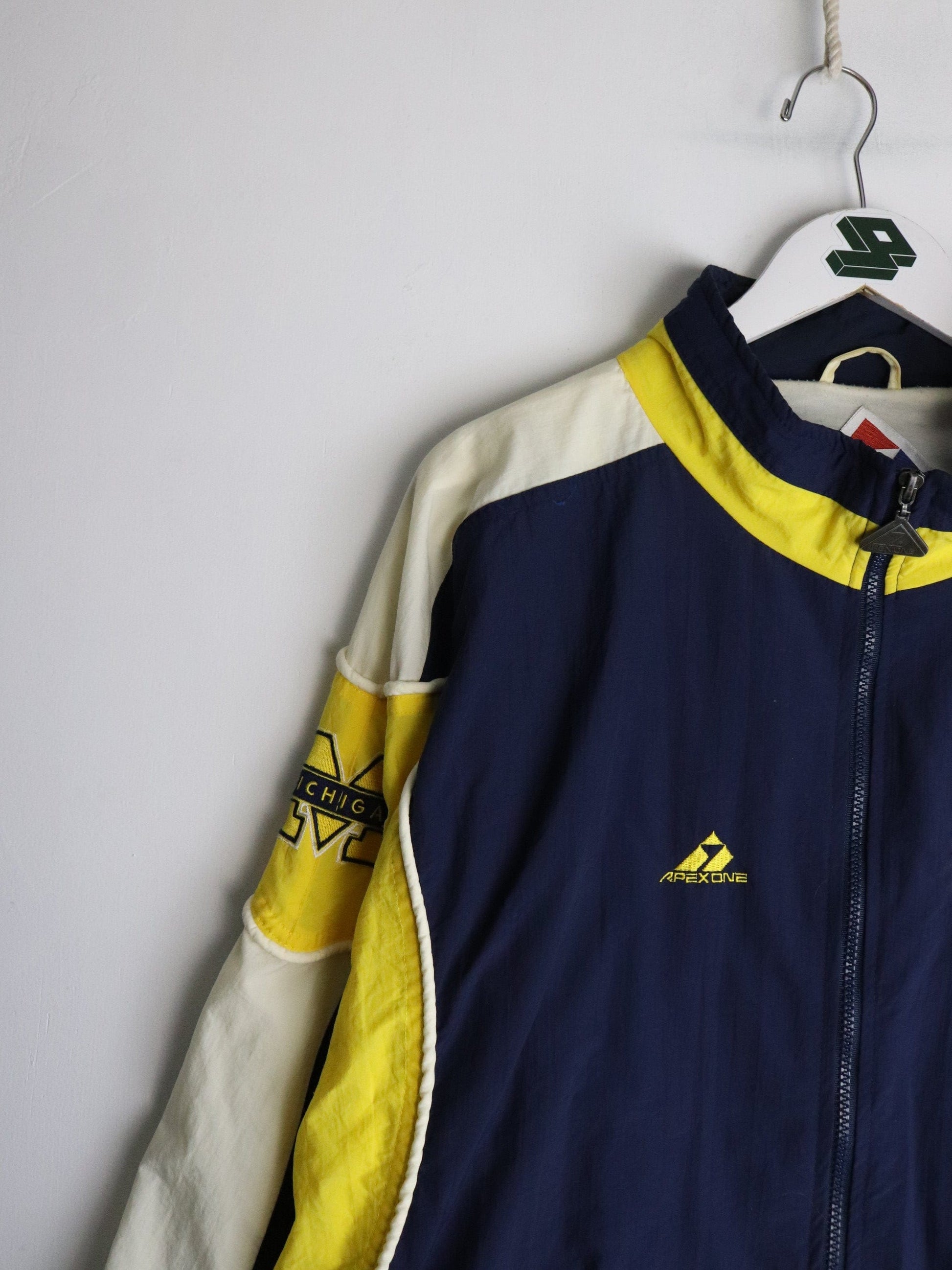 Vintage Michigan Wolverines Jacket Mens XL Blue College from propervintagecanada