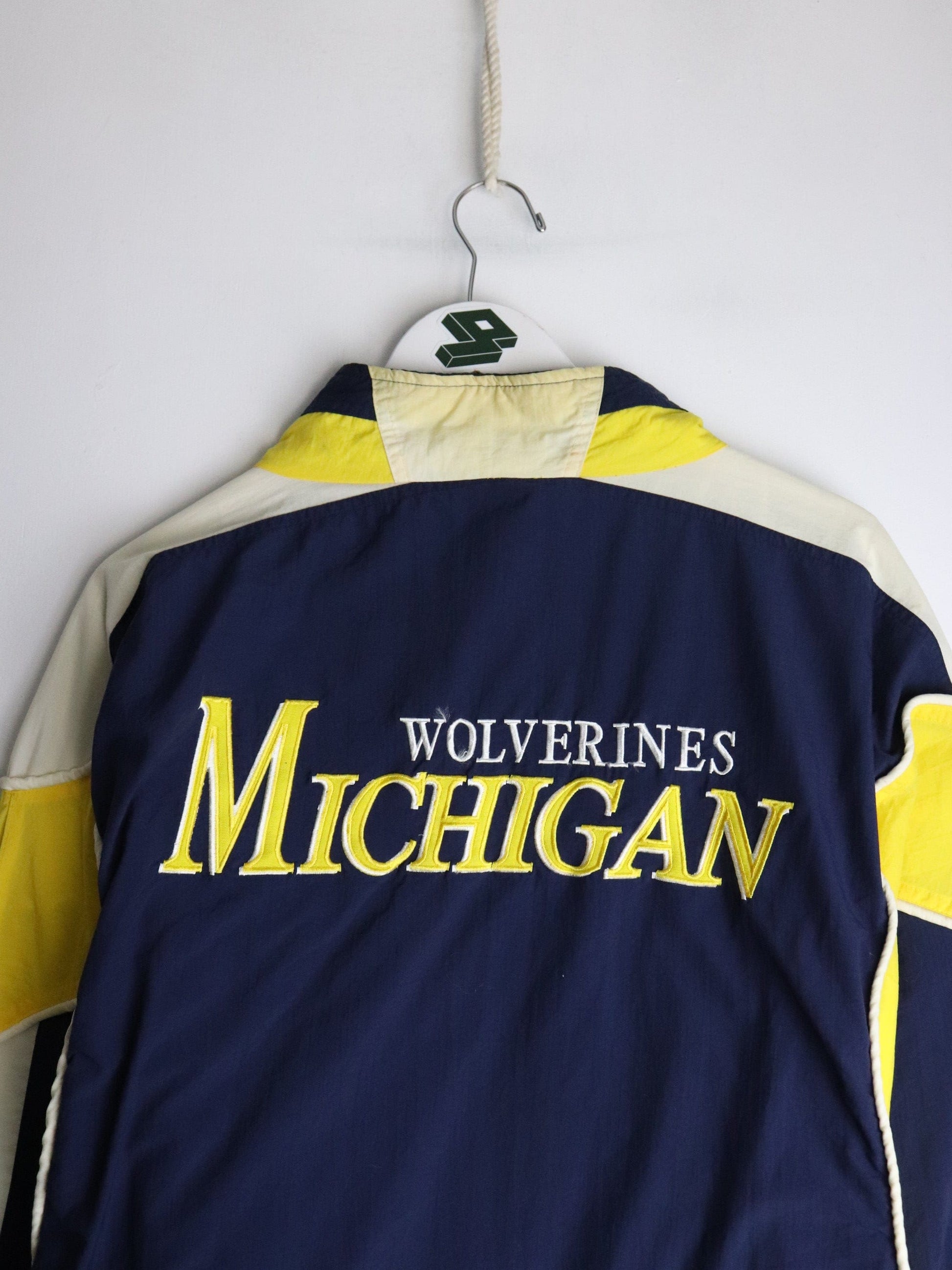 Vintage Michigan Wolverines Jacket Mens XL Blue College from propervintagecanada