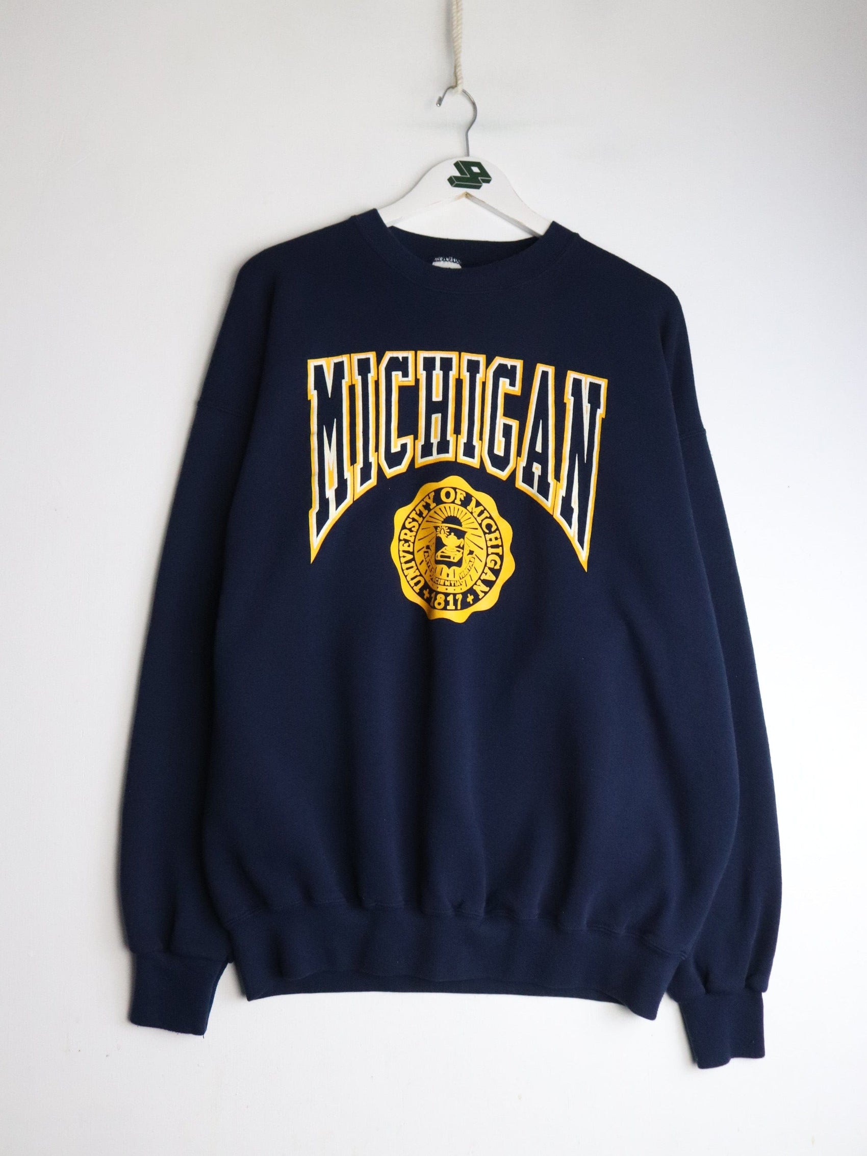 Vintage Michigan Wolverines Sweatshirt Mens 2XL Blue