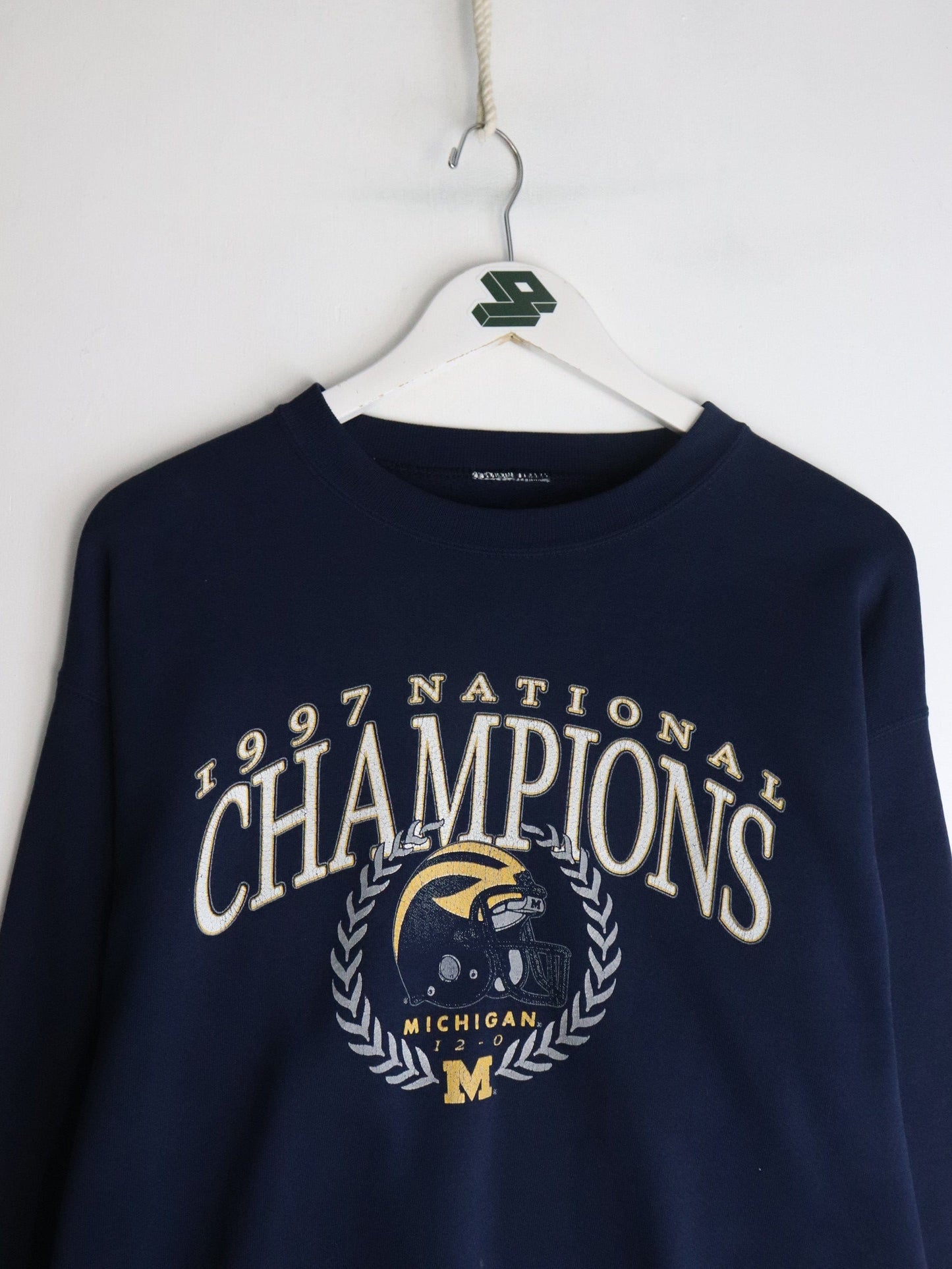 Vintage Michigan Wolverines Sweatshirt Mens Medium Blue from propervintagecanada