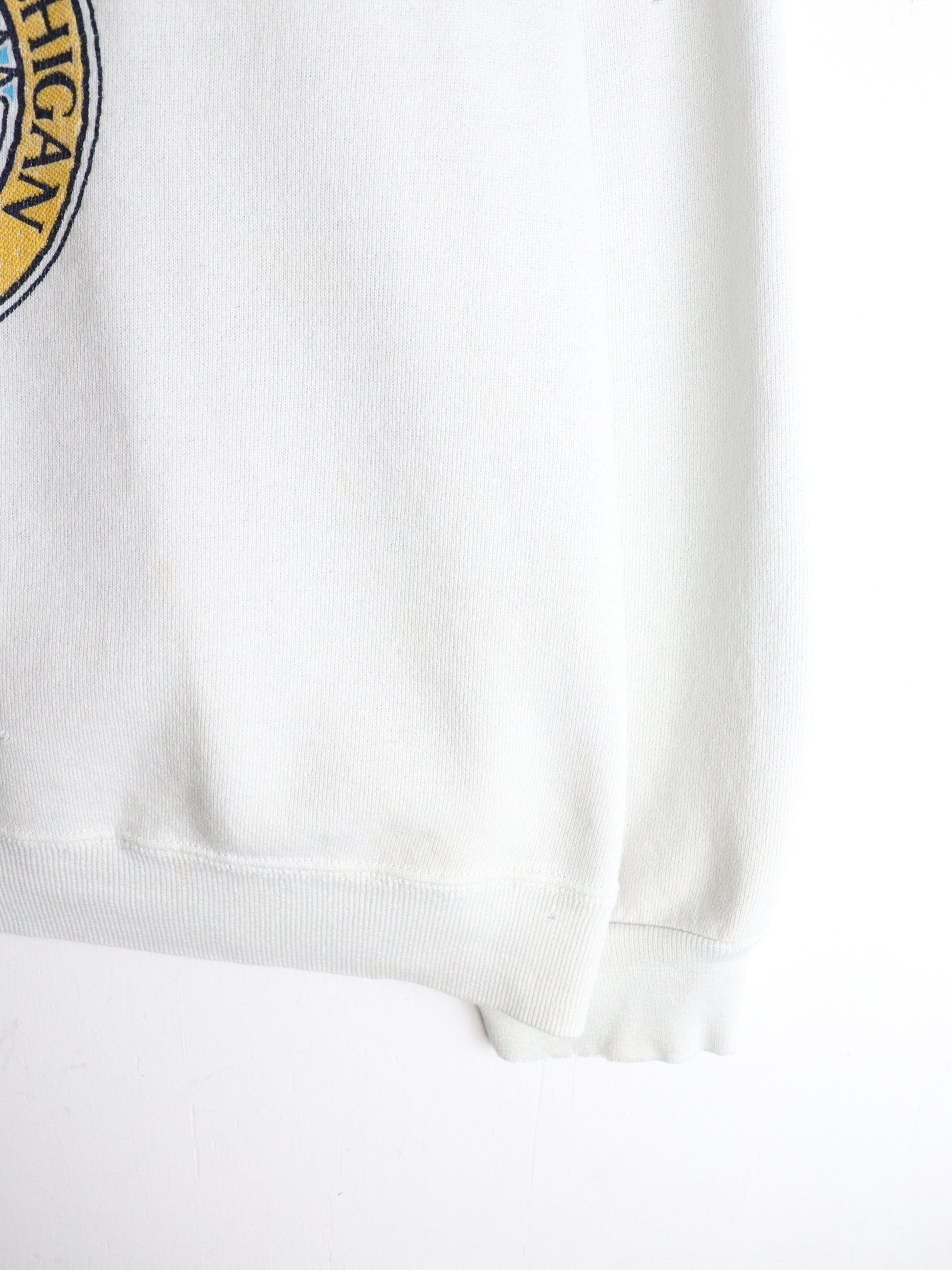 Vintage Michigan Wolverines Sweatshirt Mens Medium White from propervintagecanada