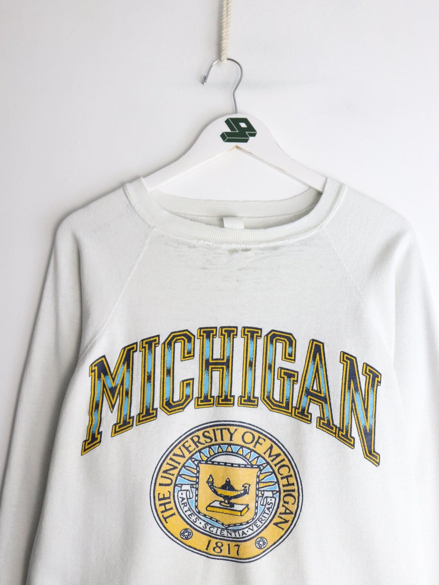 Vintage Michigan Wolverines Sweatshirt Mens Medium White from propervintagecanada
