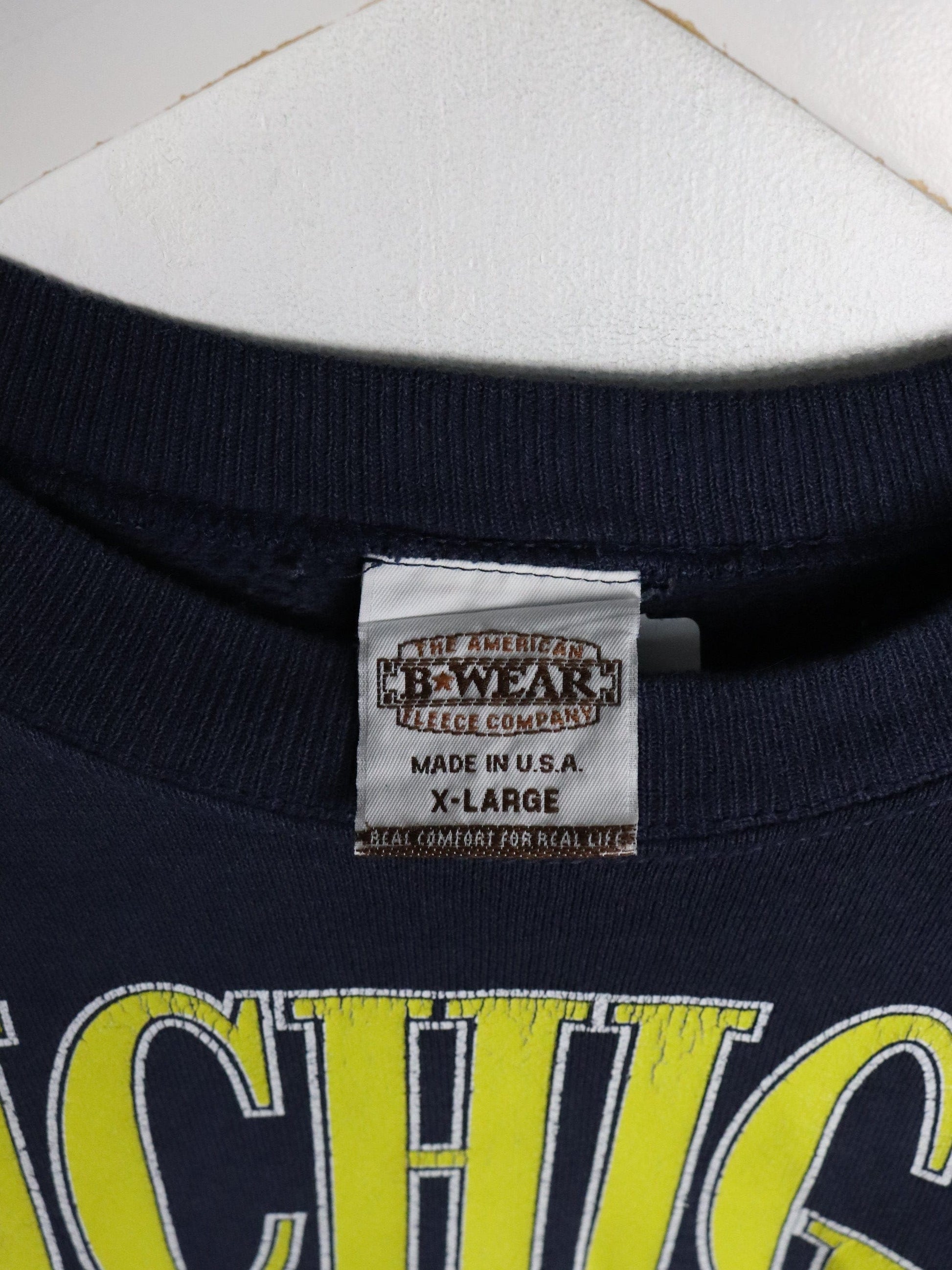 Vintage Michigan Wolverines Sweatshirt Mens XL Blue from propervintagecanada