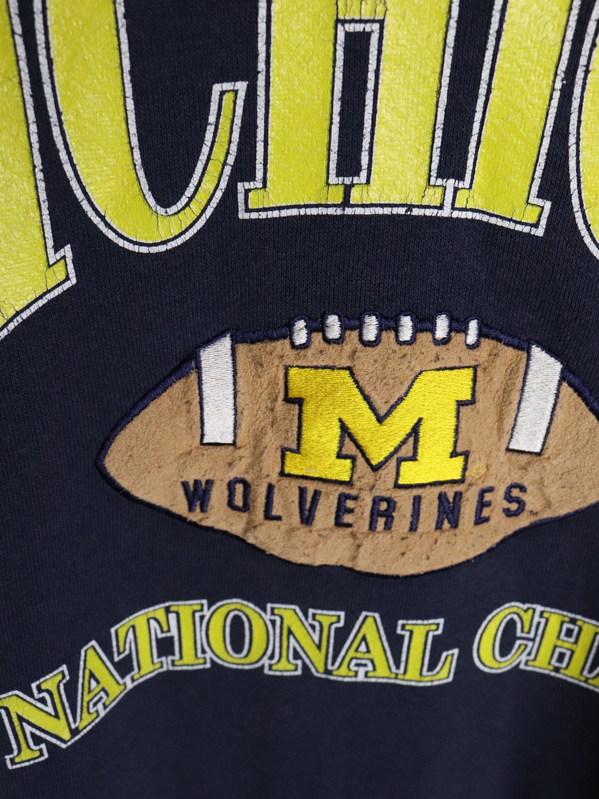 Vintage Michigan Wolverines Sweatshirt Mens XL Blue from propervintagecanada