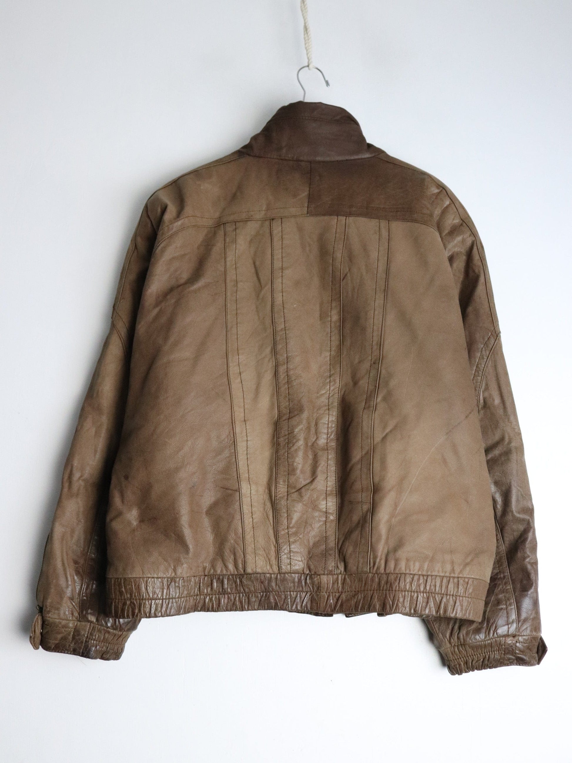 Vintage Midway Jacket Mens 46 XL Brown Leather from propervintagecanada