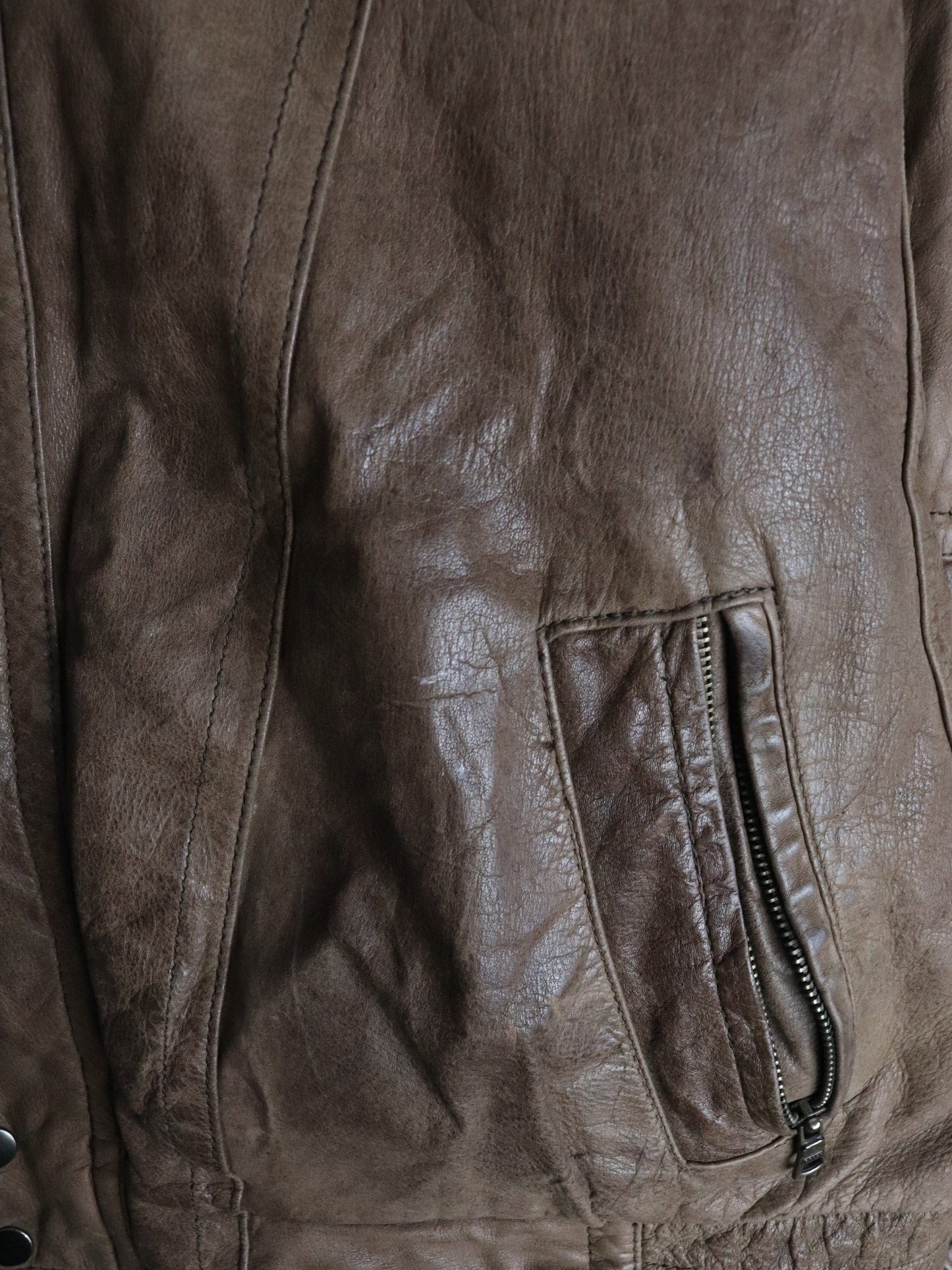 Vintage Midway Jacket Mens 46 XL Brown Leather from propervintagecanada