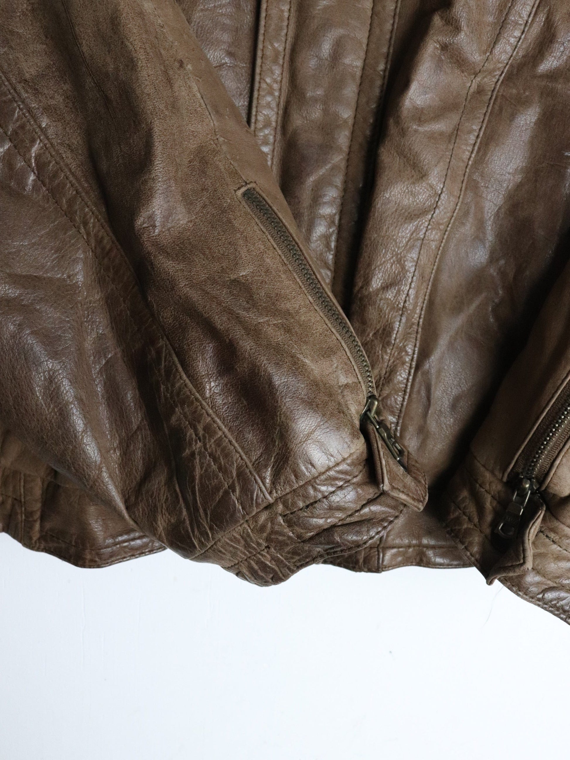 Vintage Midway Jacket Mens 46 XL Brown Leather from propervintagecanada