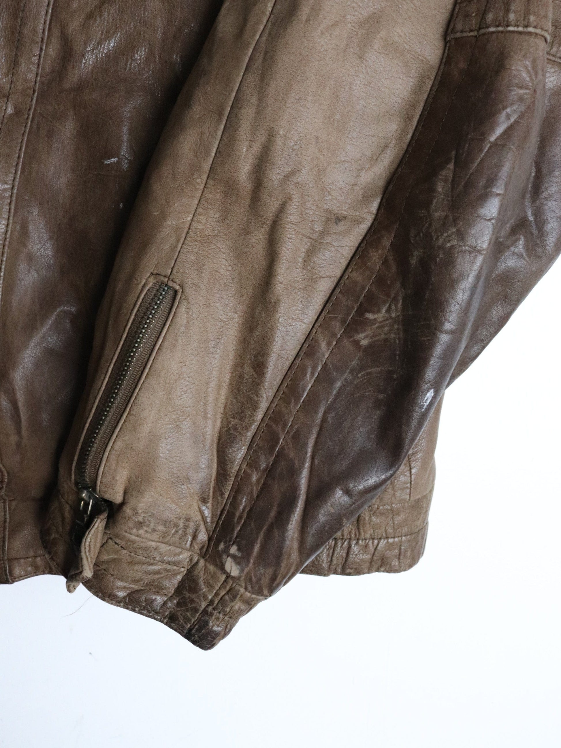 Vintage Midway Jacket Mens 46 XL Brown Leather from propervintagecanada