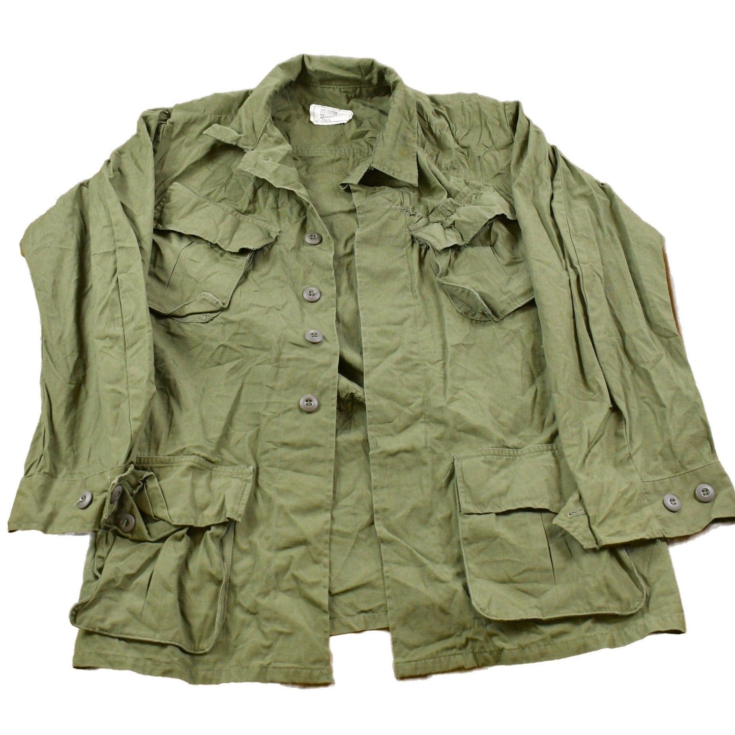 Vintage Military Button Up Jacket Men's Large from propervintagecanada