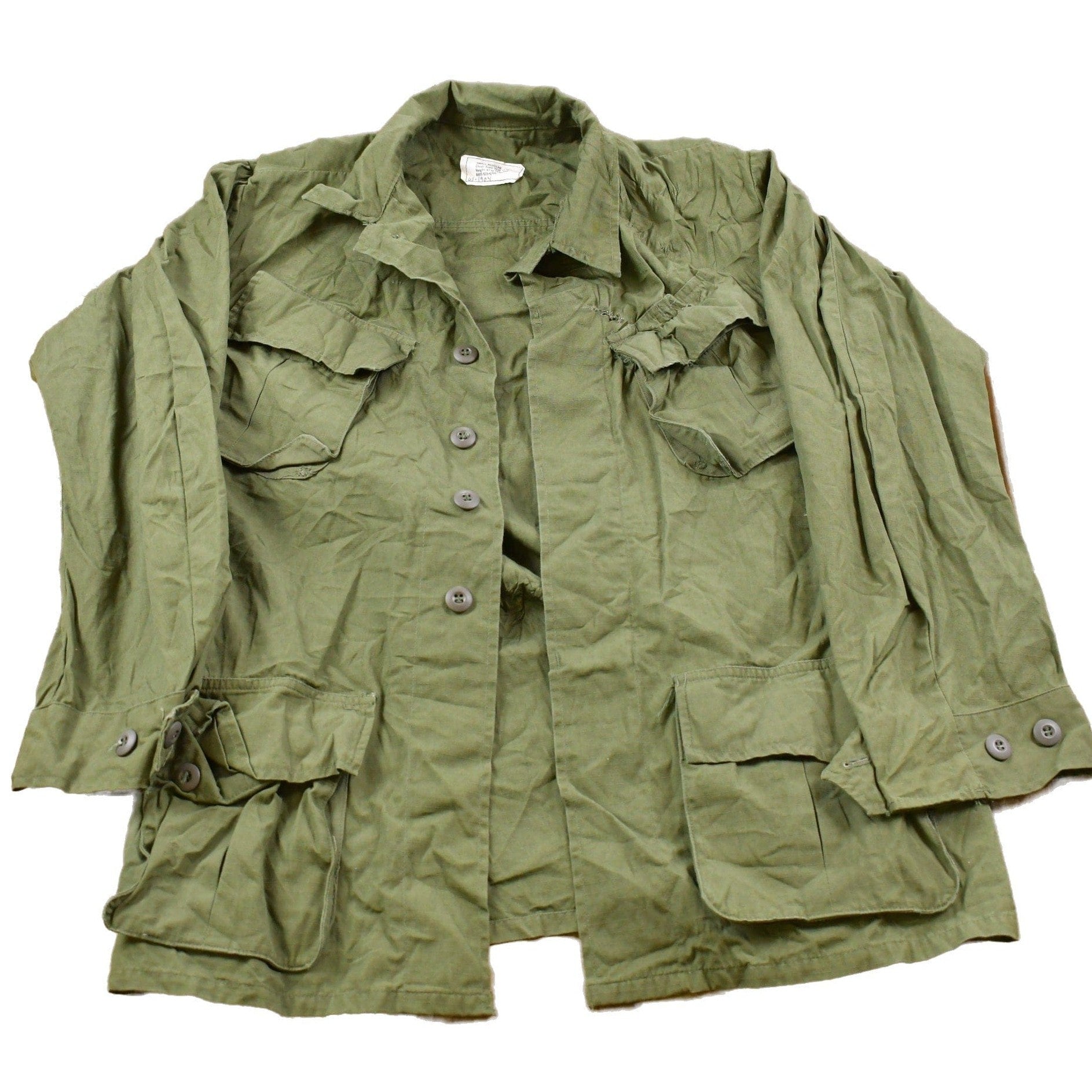 Vintage Military Button Up Jacket Men's Large from propervintagecanada