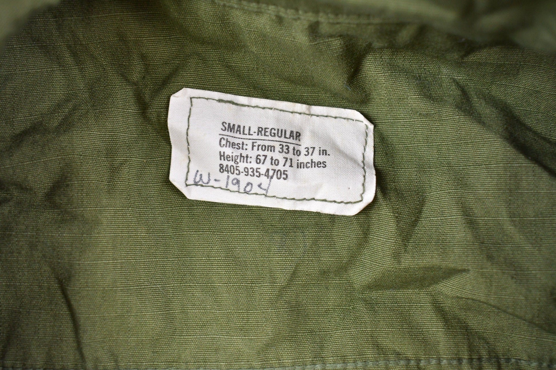 Vintage Military Button Up Jacket Men's Large from propervintagecanada