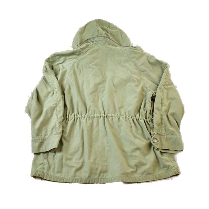 Vintage Military Button Up Lined Hooded Army Jacket Men's L from propervintagecanada