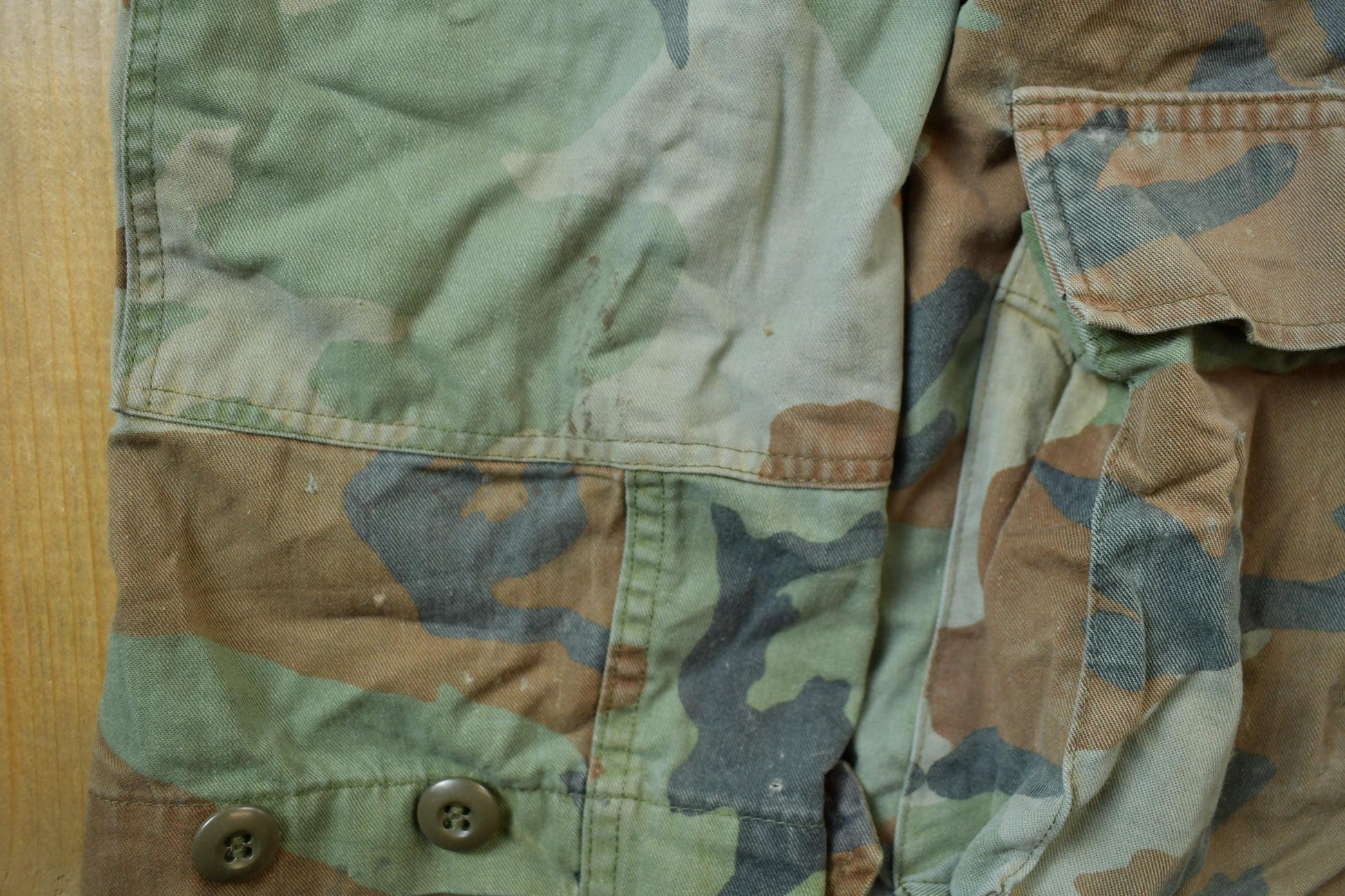 Vintage Military Button Up Shirt Men's Small from propervintagecanada