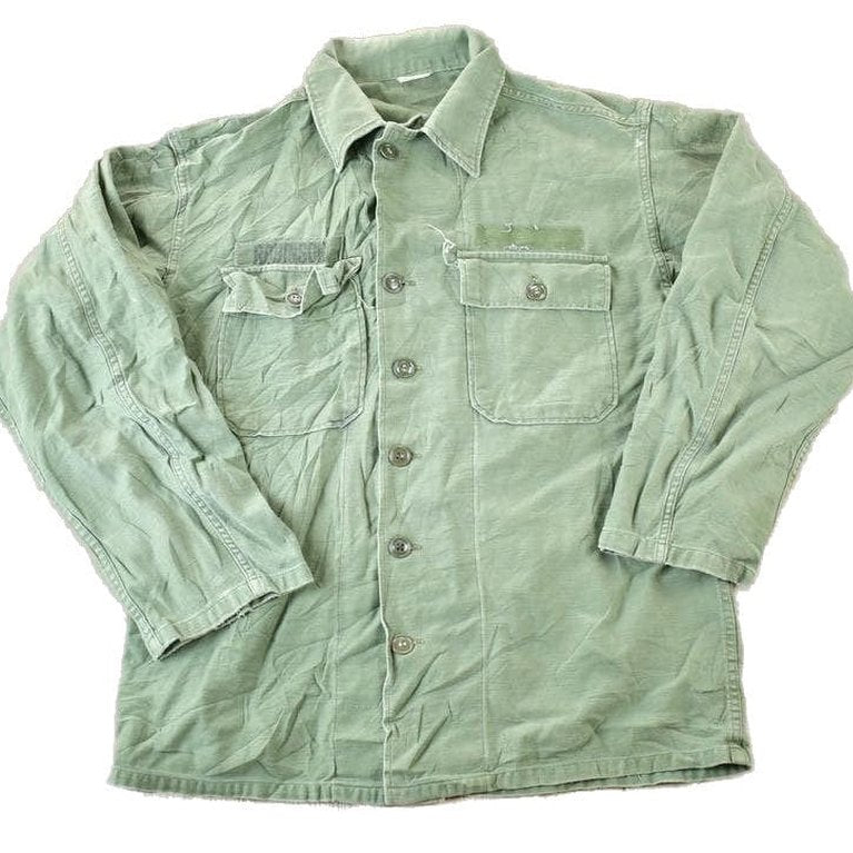 Vintage Military Button Up ShirtMen's Large from propervintagecanada