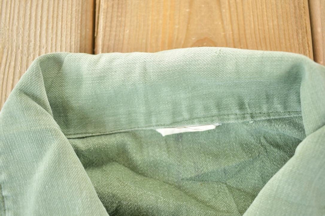 Vintage Military Button Up ShirtMen's Large from propervintagecanada