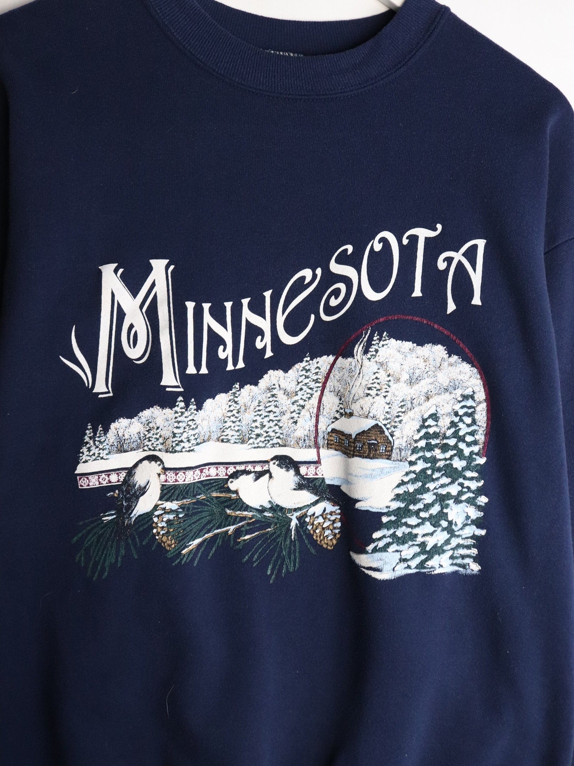 Vintage Minnesota Sweatshirt Mens Medium Blue USA from propervintagecanada