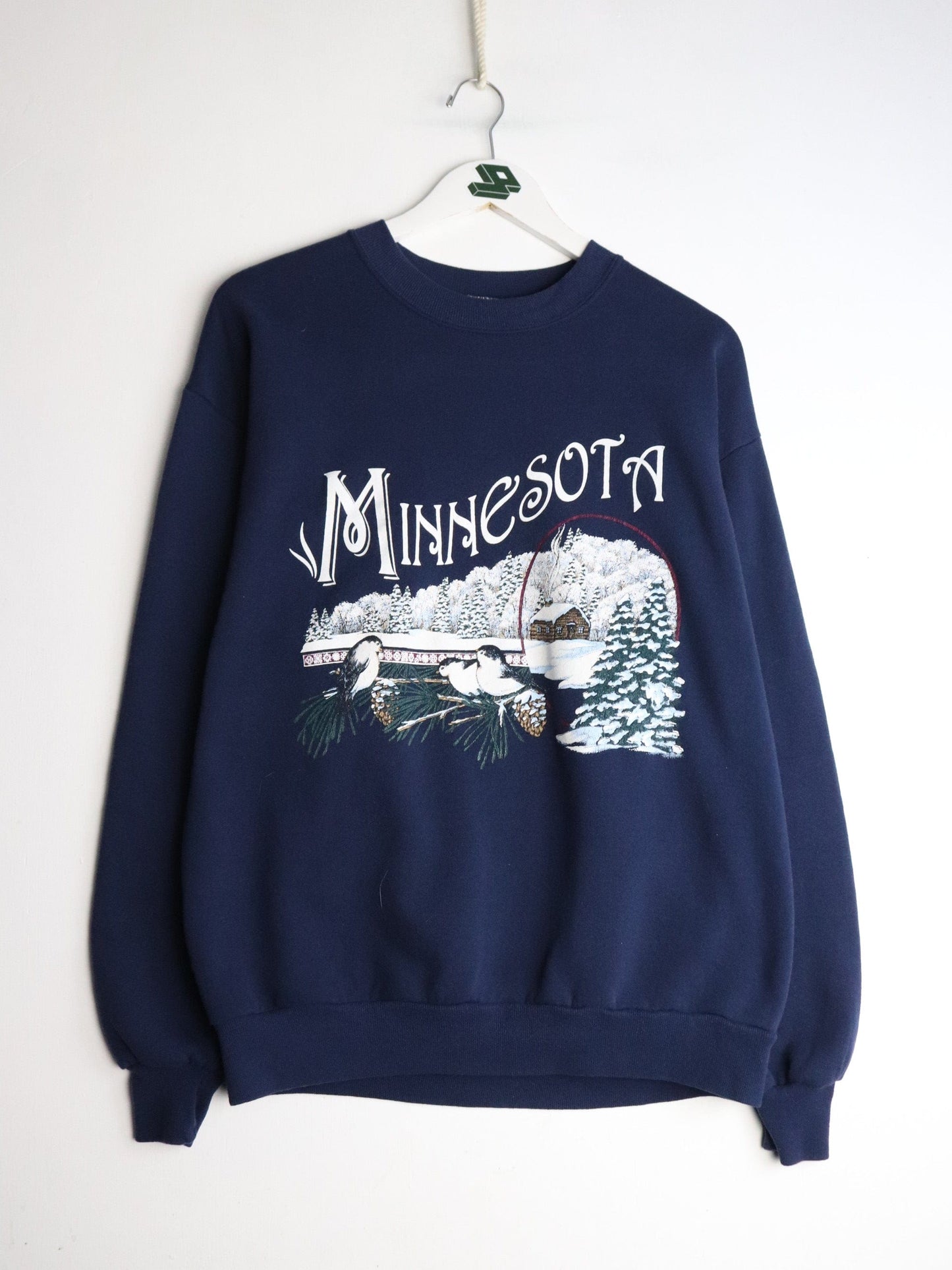 Vintage Minnesota Sweatshirt Mens Medium Blue USA from propervintagecanada