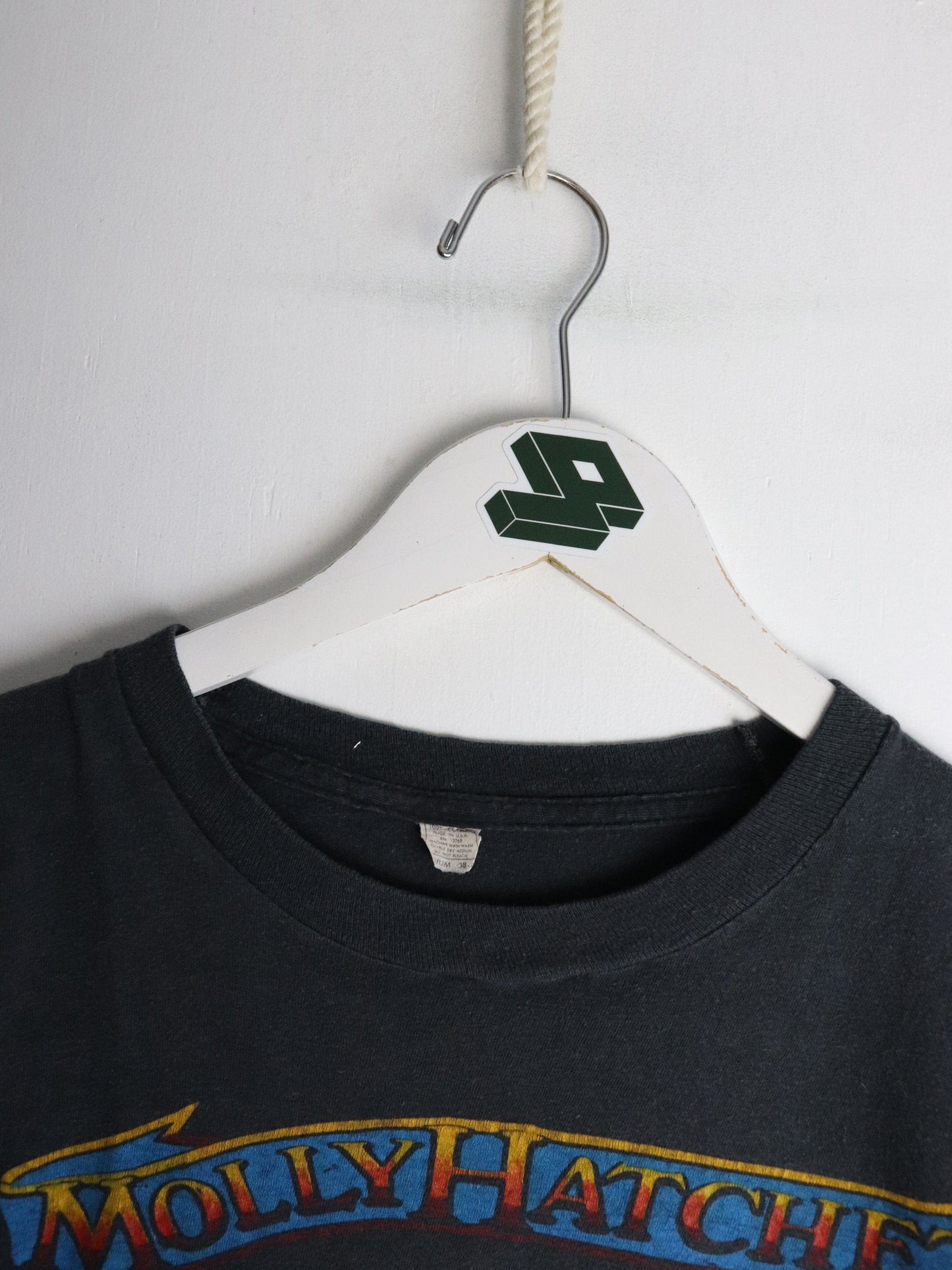 Vintage Molly Hatchet T Shirt Fits Mens XS Black 1980 Band from propervintagecanada