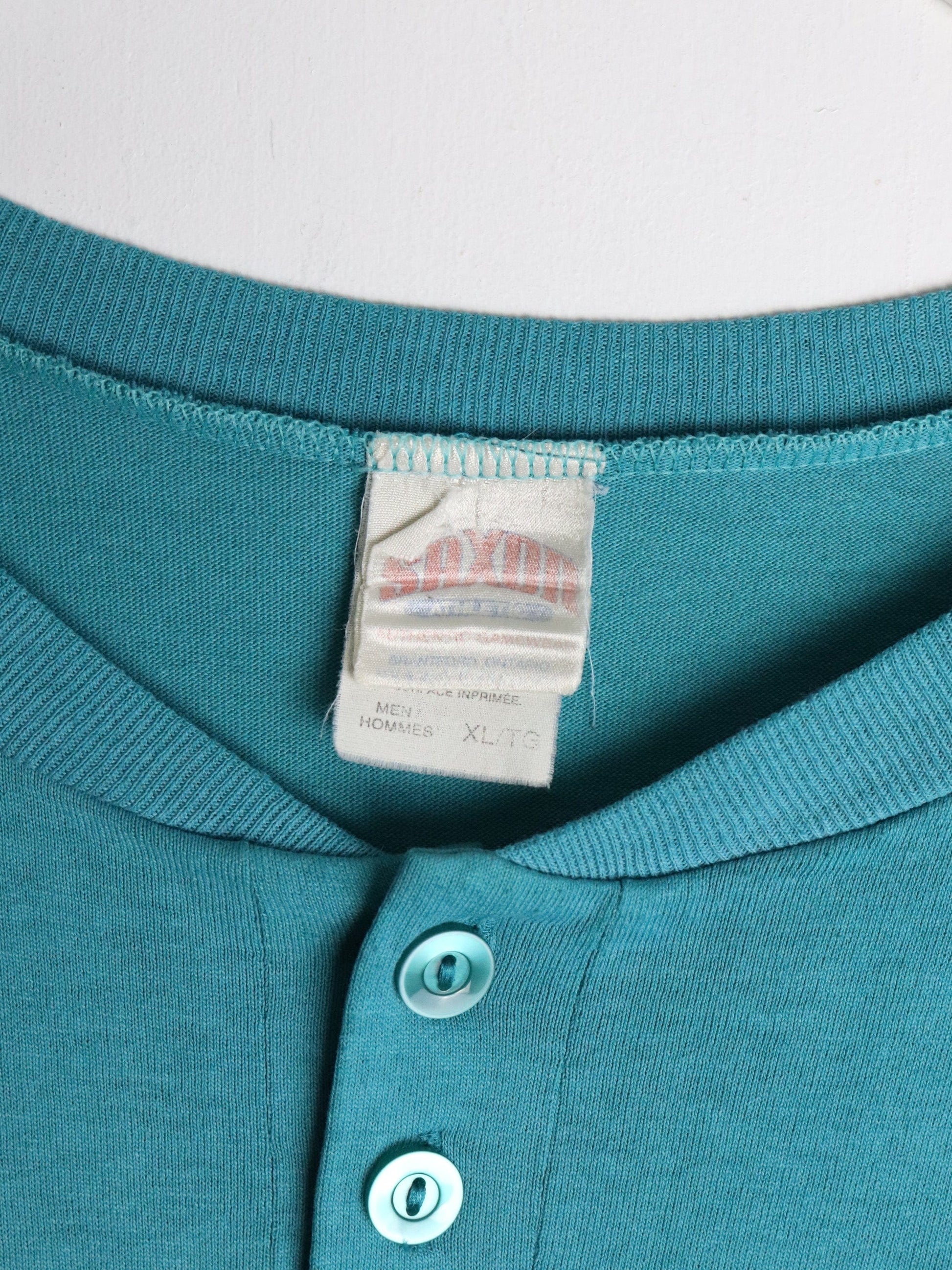 Vintage Molson Slo-Pitch T Shirt Mens XL Blue Henley from propervintagecanada