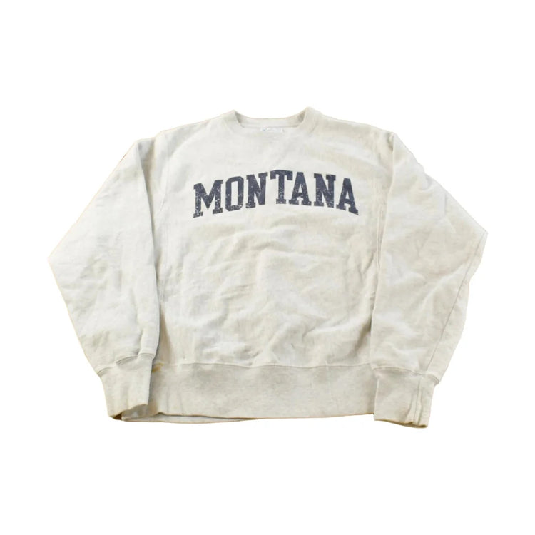 Vintage Montana Champion Reverse Weave Sweatshirt ��� Y2K Heavyweight Crossgrain Souvenir from propervintagecanada
