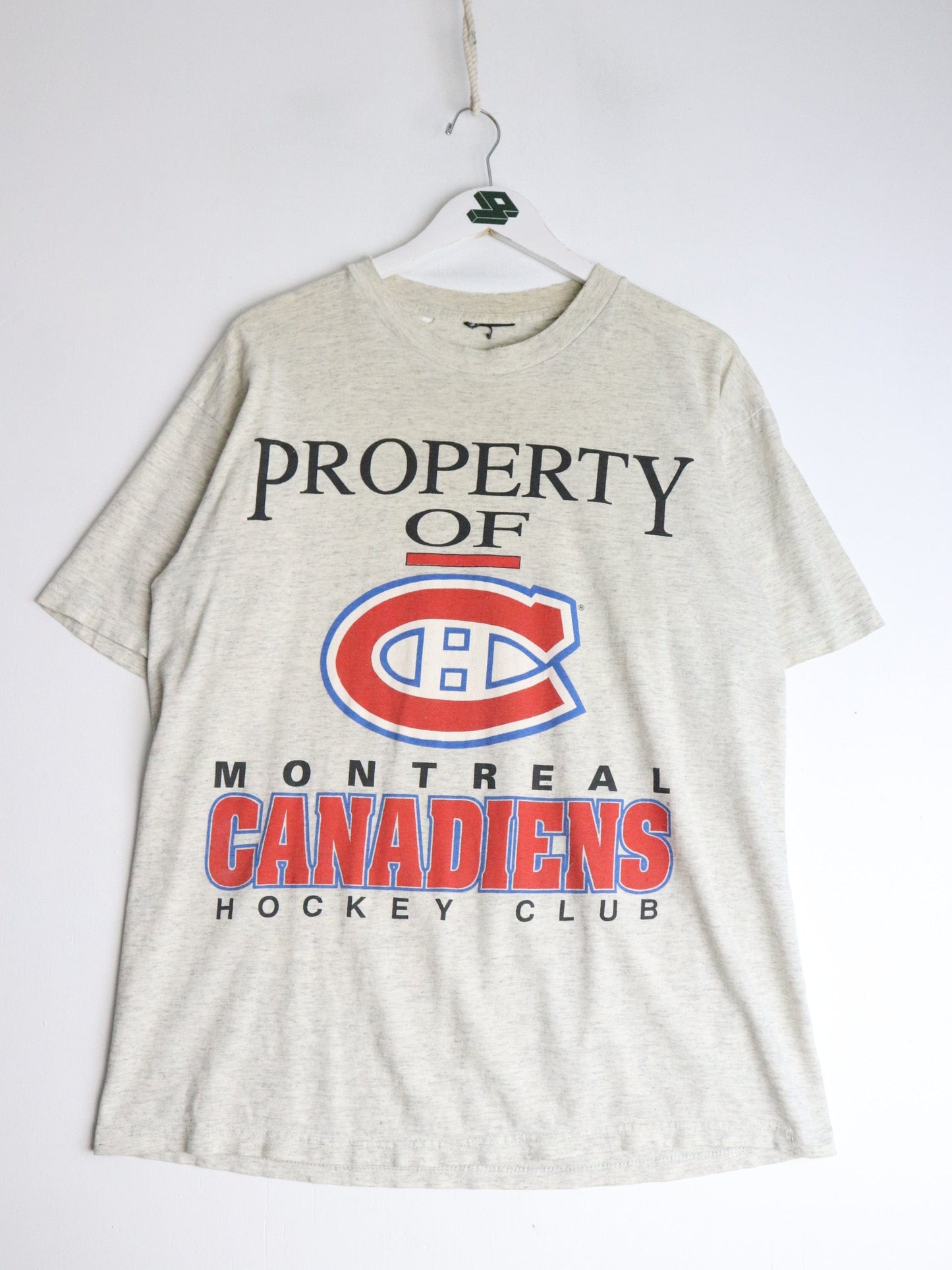 Vintage Montreal Canadiens T Shirt Mens Large Grey NHL from propervintagecanada