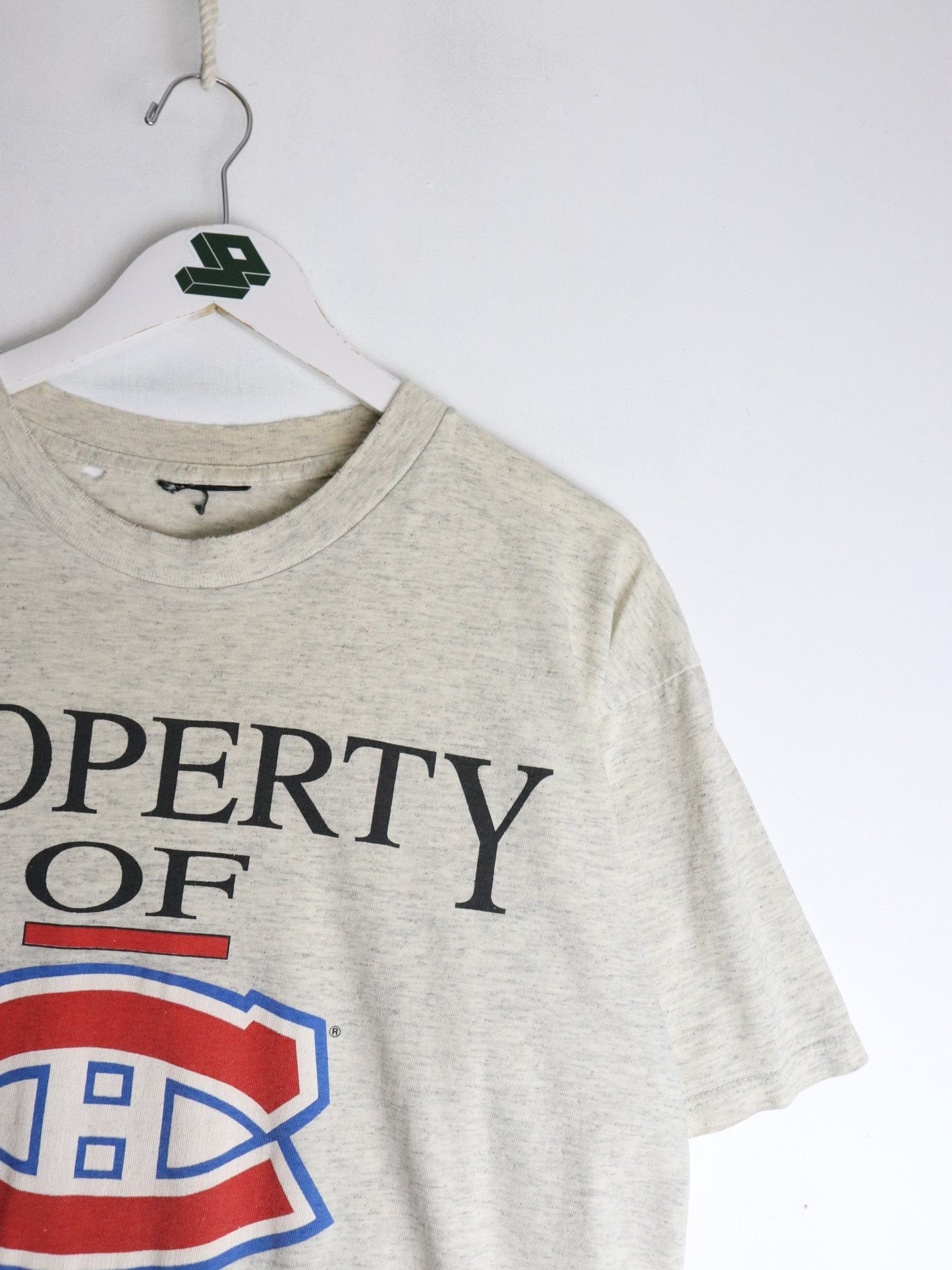 Vintage Montreal Canadiens T Shirt Mens Large Grey NHL from propervintagecanada