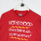 Vintage Motherhood T Shirt Fits Mens Large Red 90s Hanes
