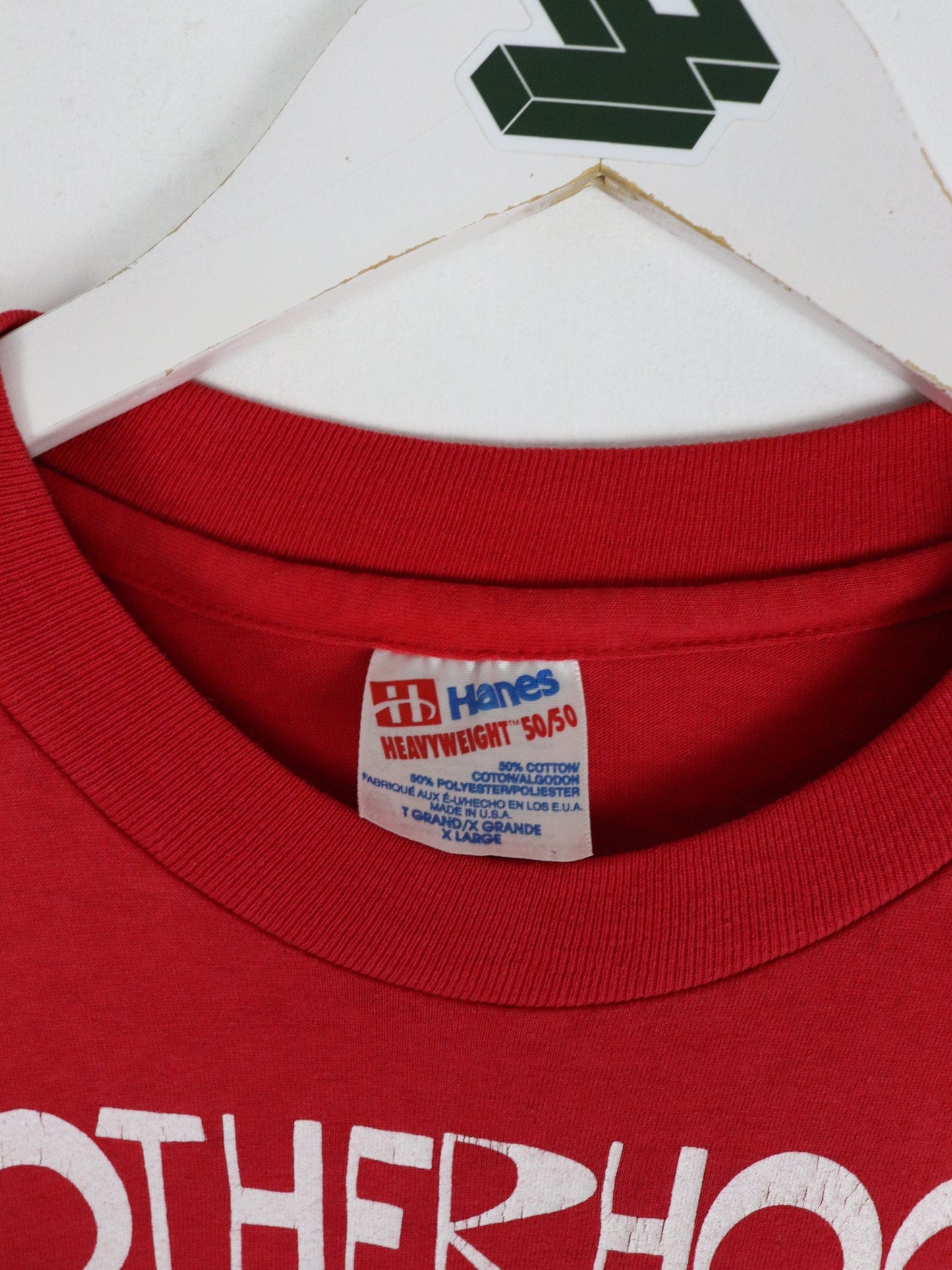 Vintage Motherhood T Shirt Fits Mens Large Red 90s Hanes