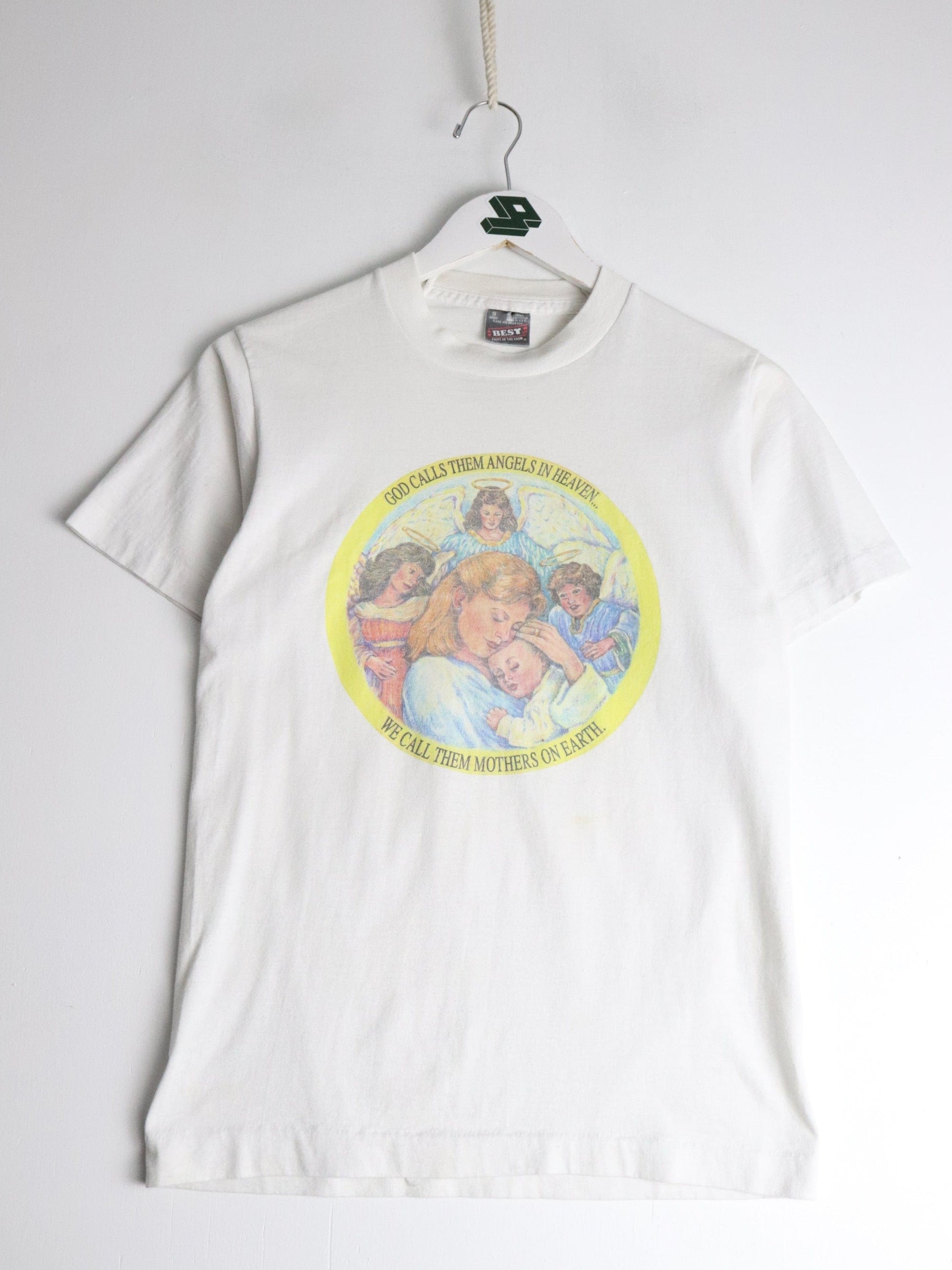 Vintage Mothers T Shirt Fits Mens XS White from propervintagecanada