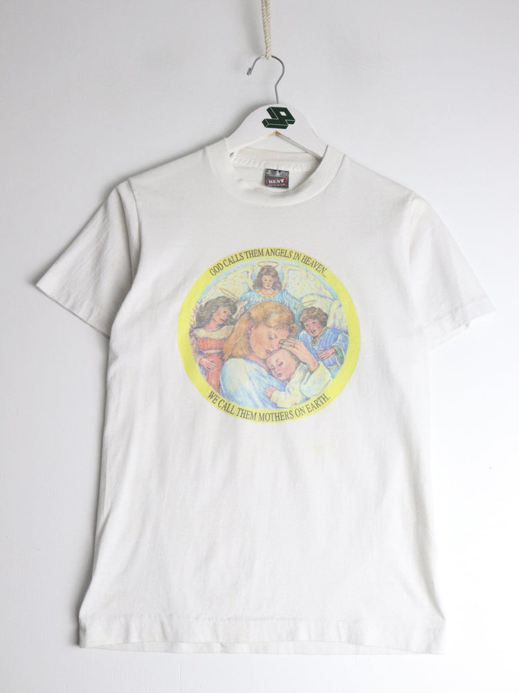 Vintage Mothers T Shirt Fits Mens XS White from propervintagecanada