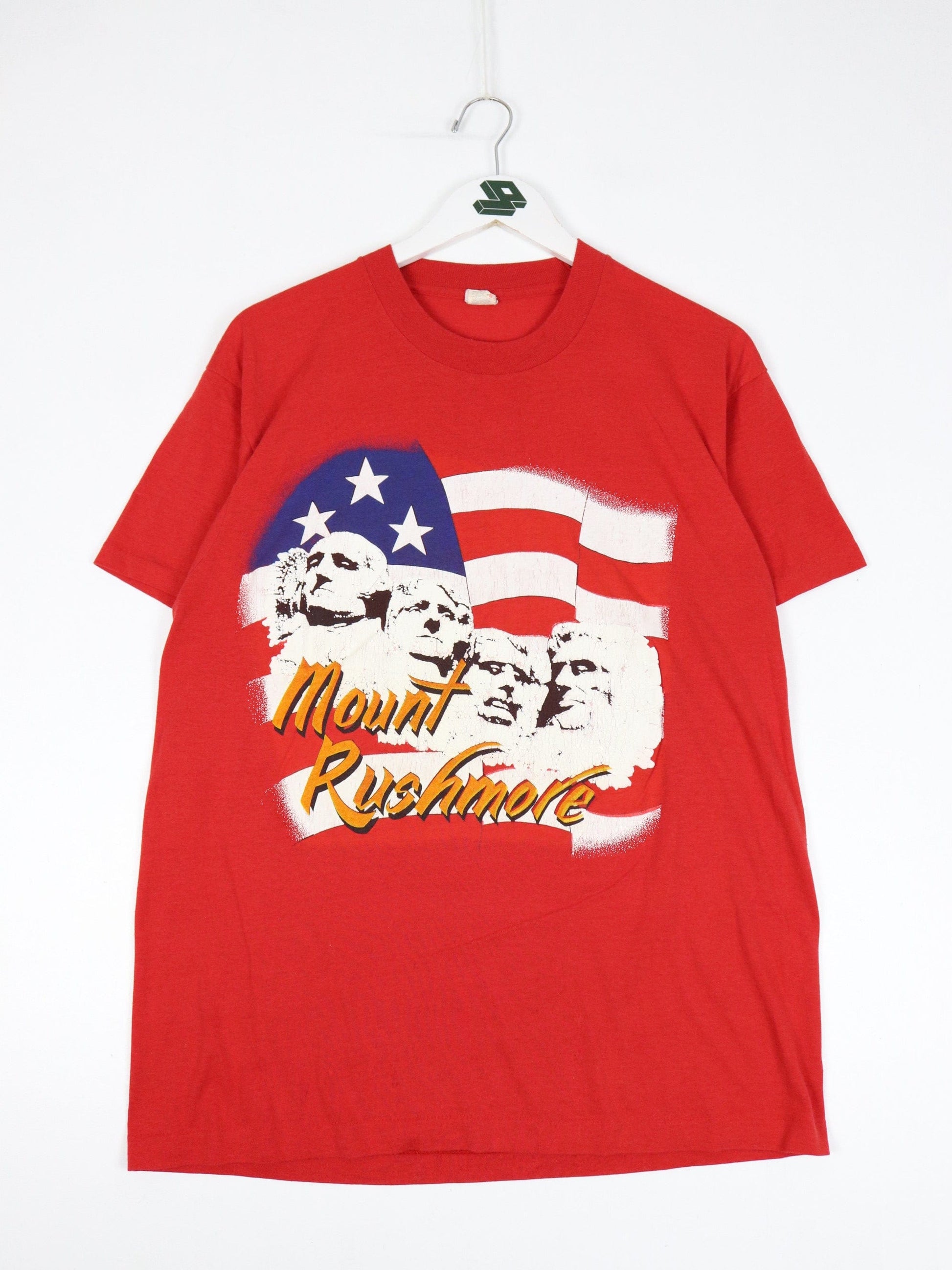 Vintage Mount Rushmore T Shirt Mens XL Red 90s USA