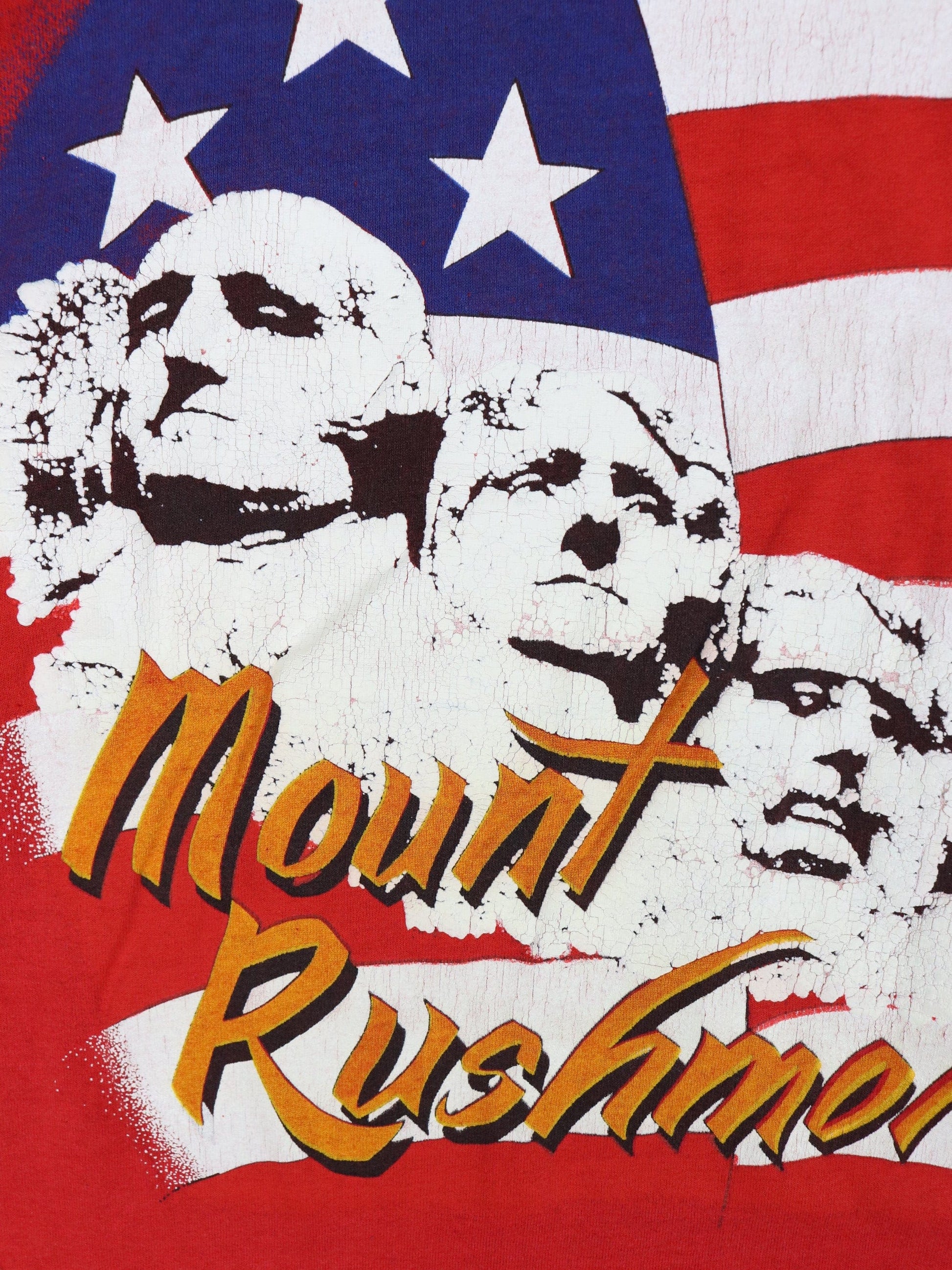 Vintage Mount Rushmore T Shirt Mens XL Red 90s USA