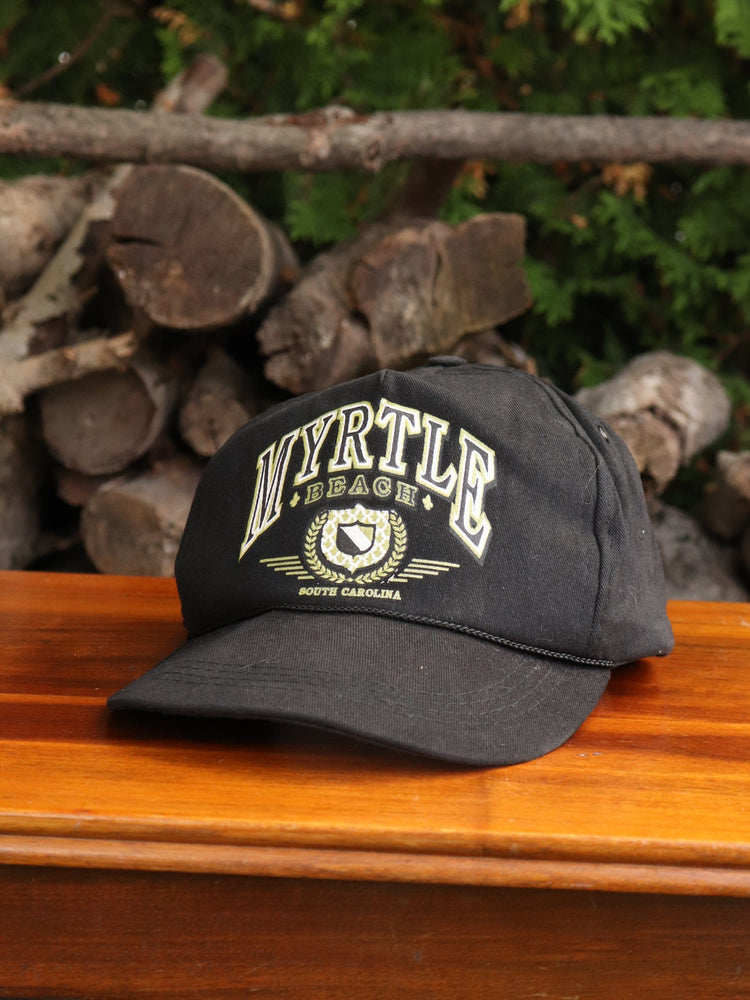 Vintage Myrtle Beach Hat Adult Black Snap Back from propervintagecanada
