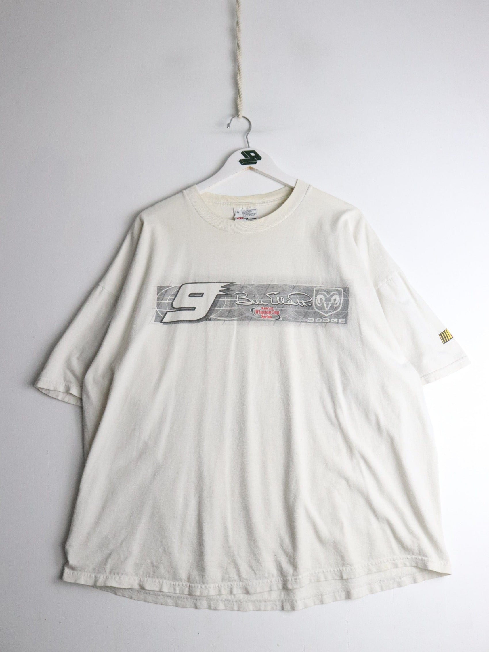 Vintage Nascar T Shirt Mens 2XL White