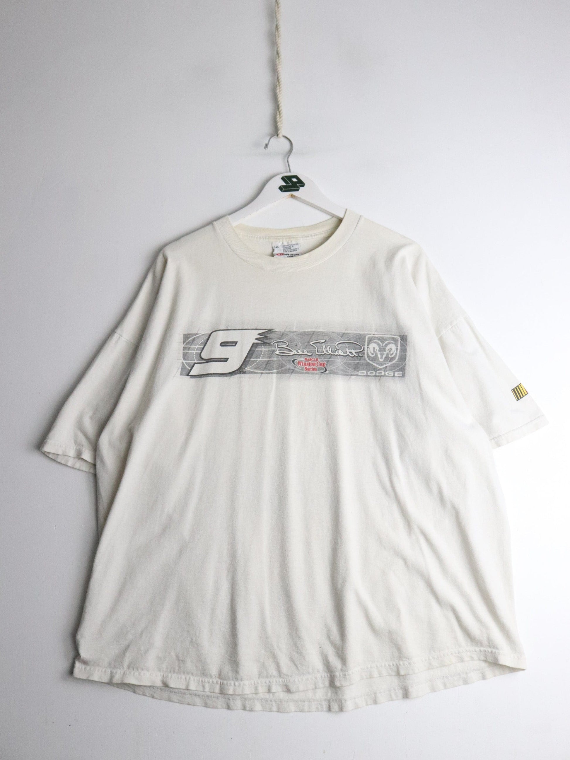 Vintage Nascar T Shirt Mens 2XL White