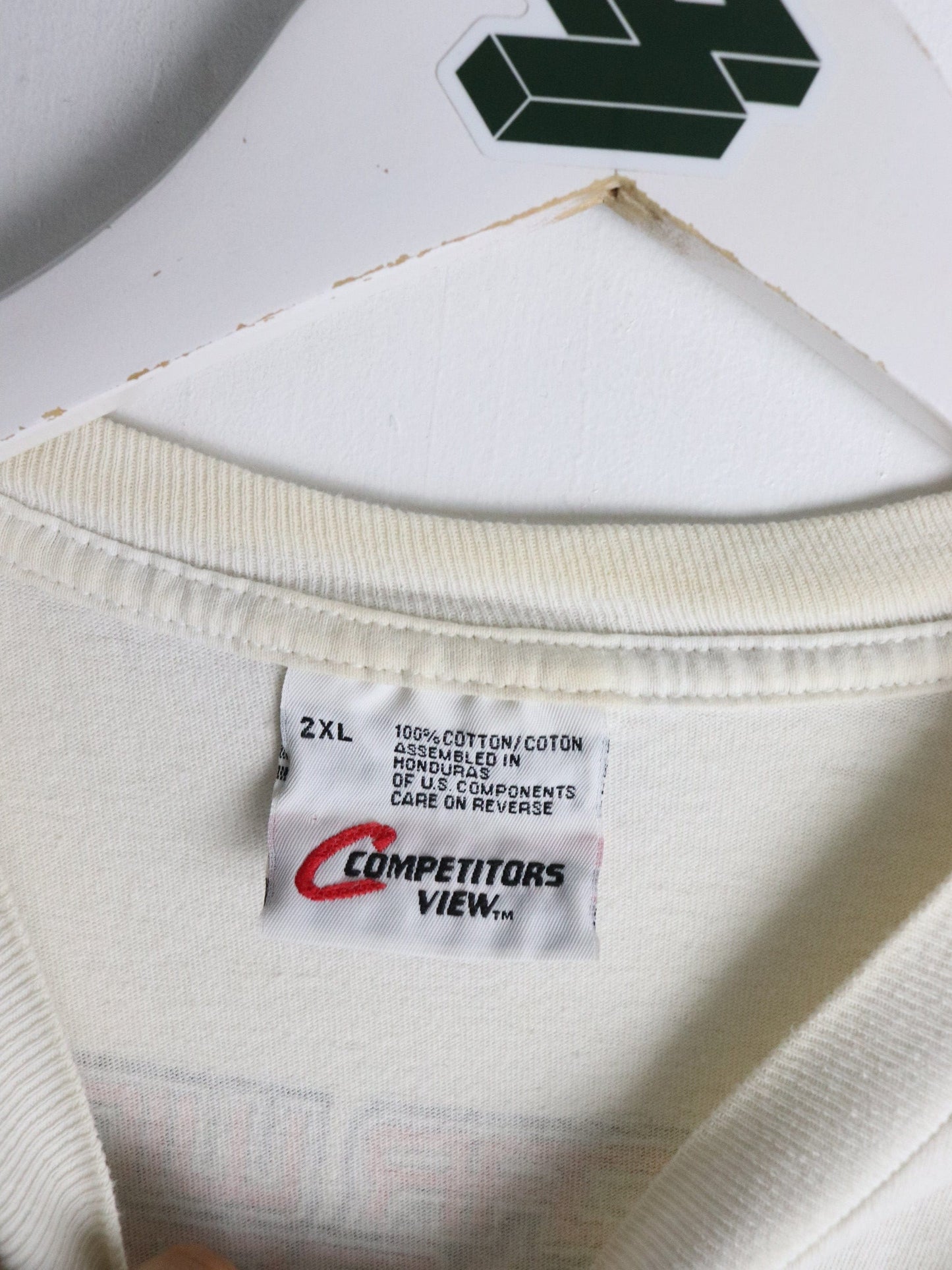 Vintage Nascar T Shirt Mens 2XL White