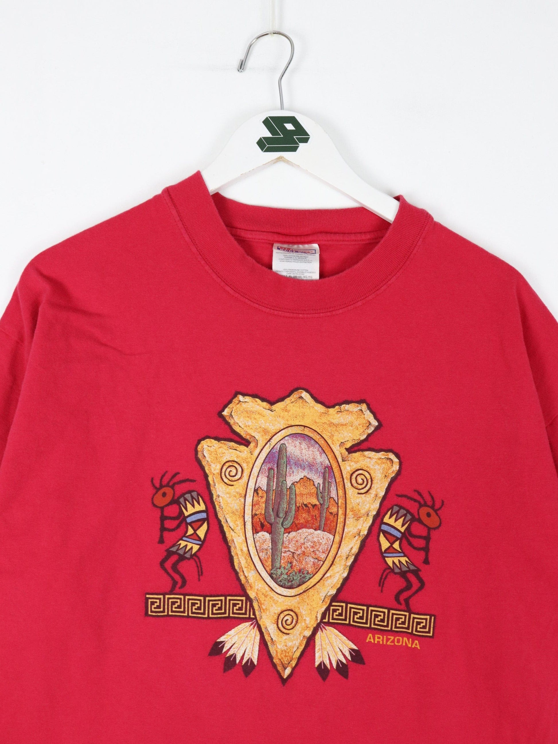 Vintage Native T Shirt Mens XL Arizona Art Hanes Beefy
